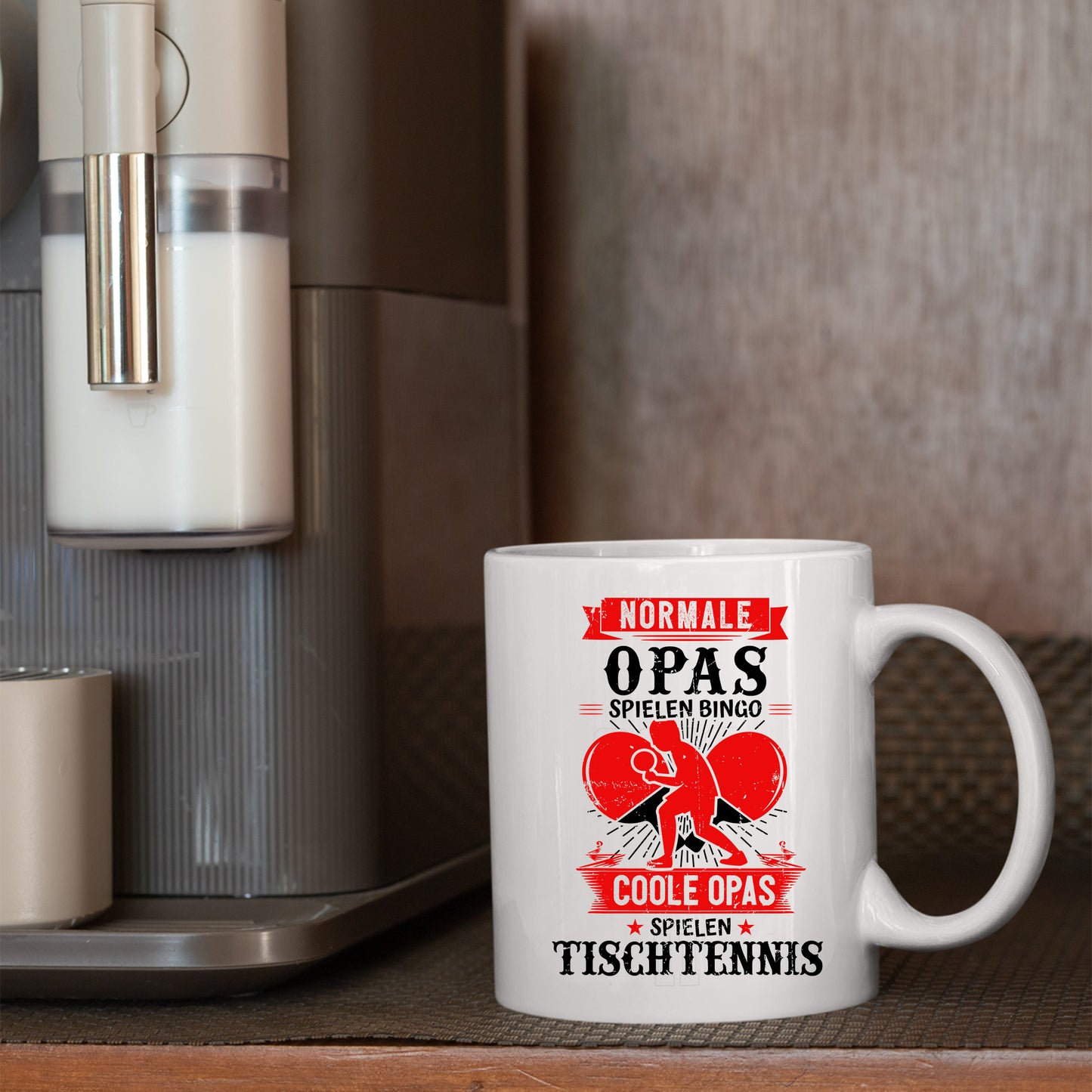 Tischtennis Tasse | normale Opas spielen Bingo coole Opas spielen Tischtennis |