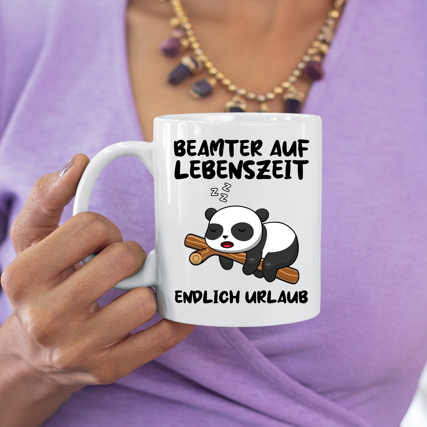 Beamter Tasse | Beamter auf Lebenzeit endlich urlaub |