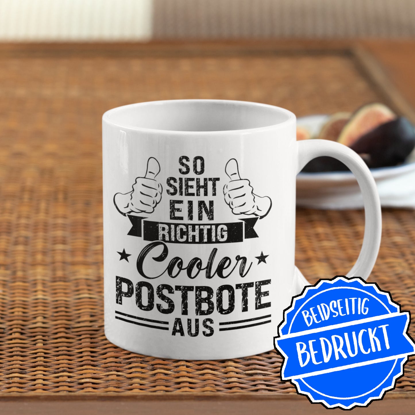 Postbote Tasse | so sieht ein richtig cooler Postbote aus