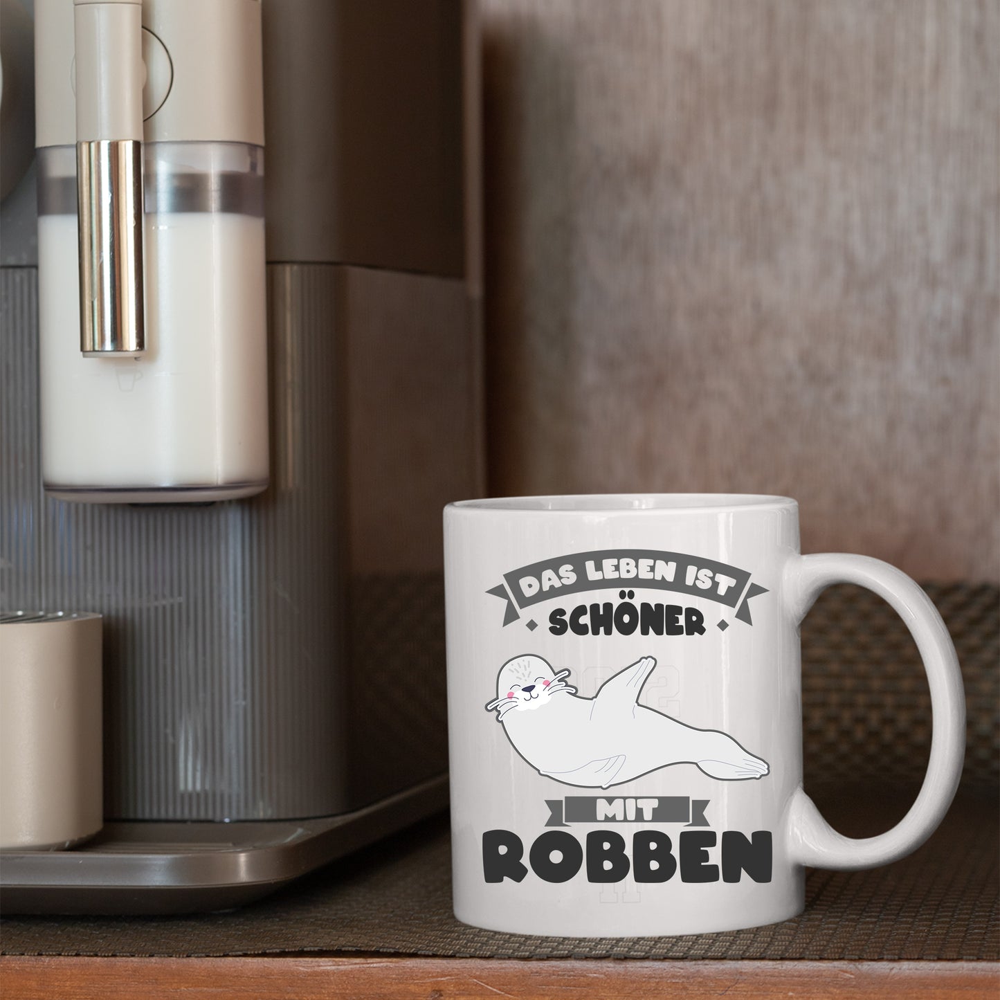 Robben Tasse |das Leben ist schöner mit Robben |