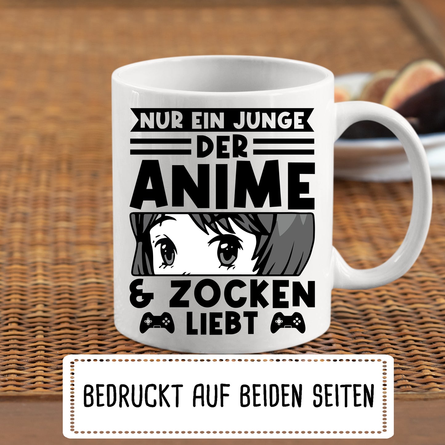 Anime Tasse | nur ein Junge das Anime & Zocken liebt |