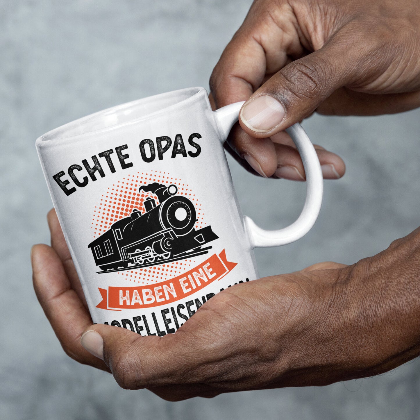 Eisenbahn Zug Tasse | echte Opas haben eine Modelleisenbahn