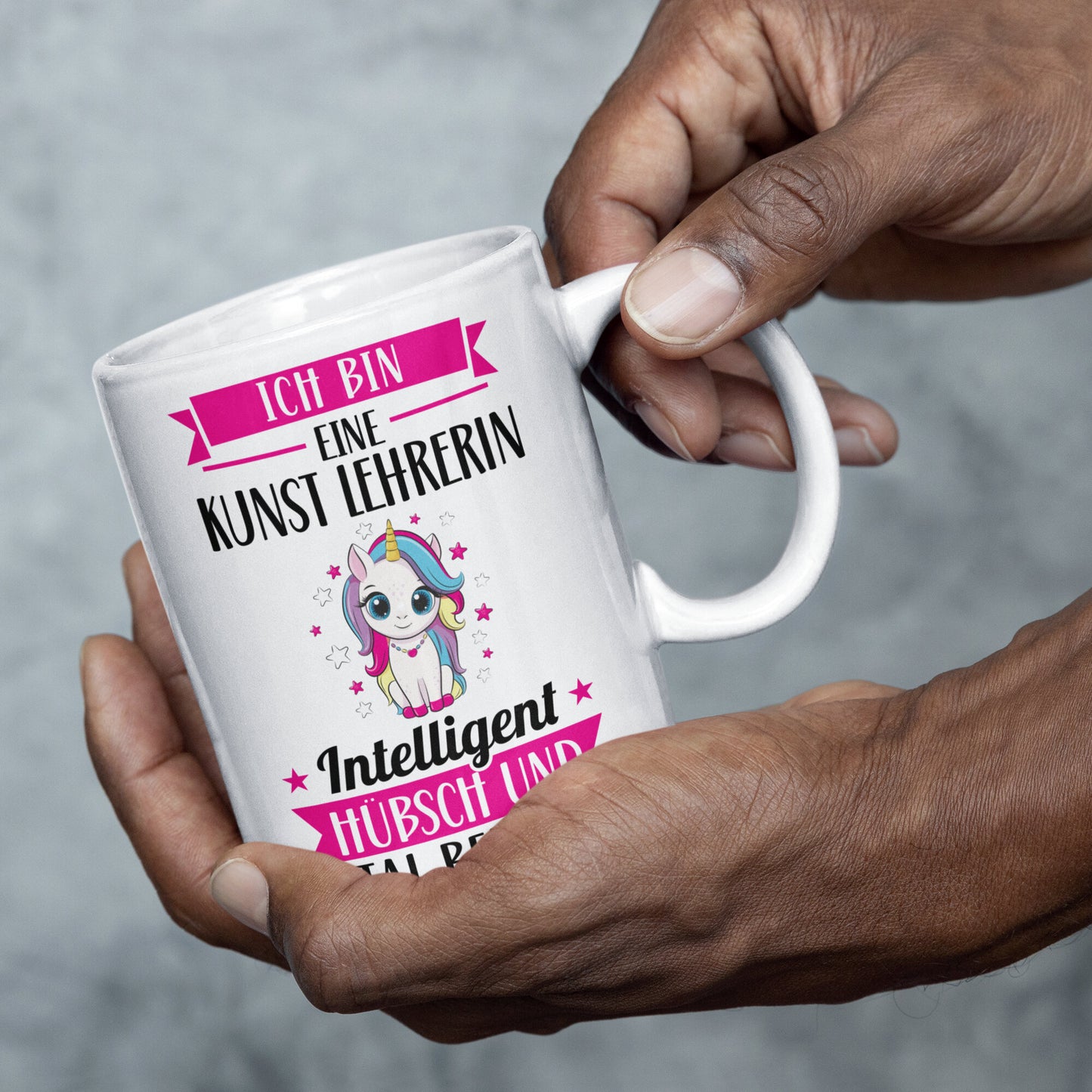 Kunst Lehrerin Tasse | ich bin eine Kunst Lehrerin intelligent hübsch