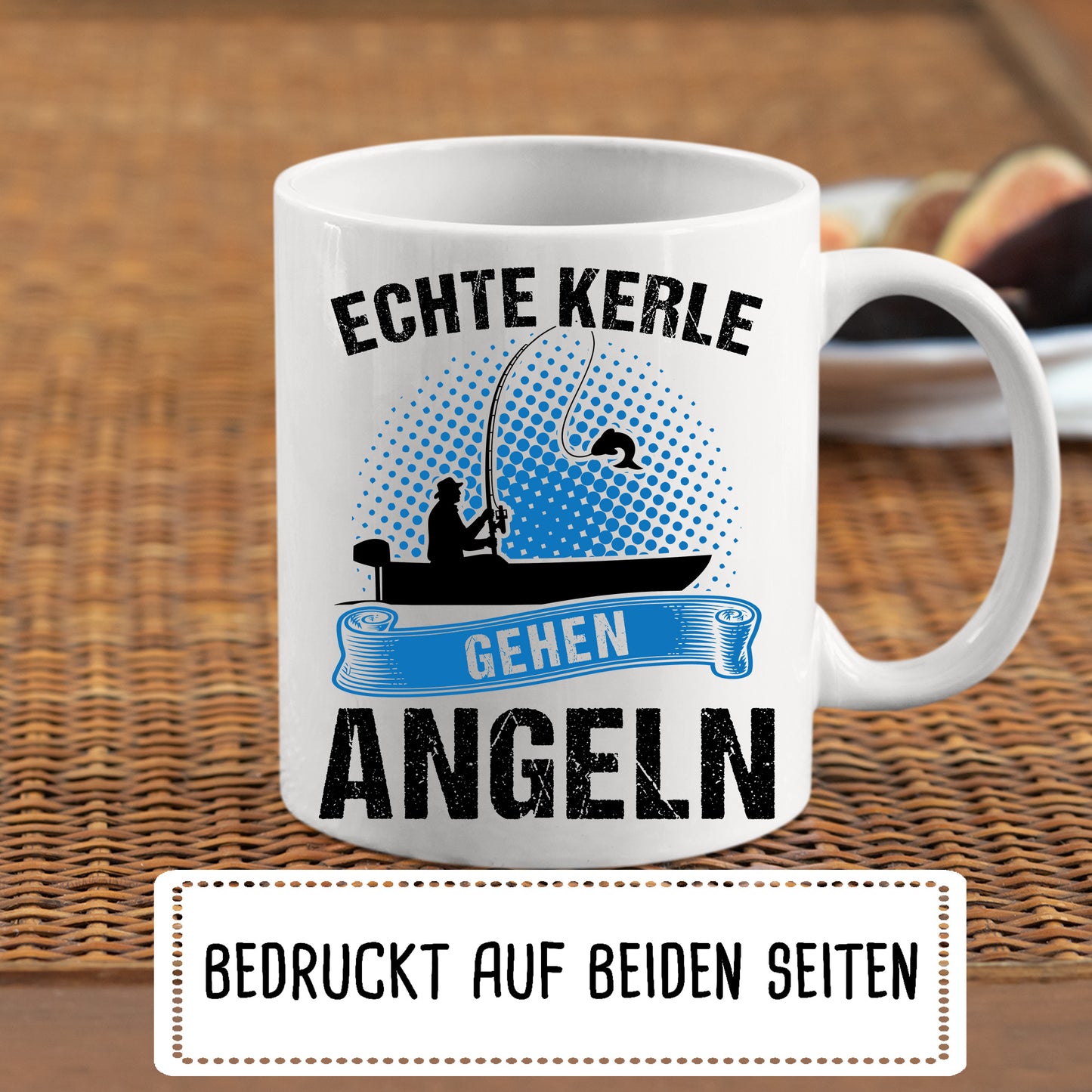 Angeln Tasse | echte Kerle gehen Angeln |