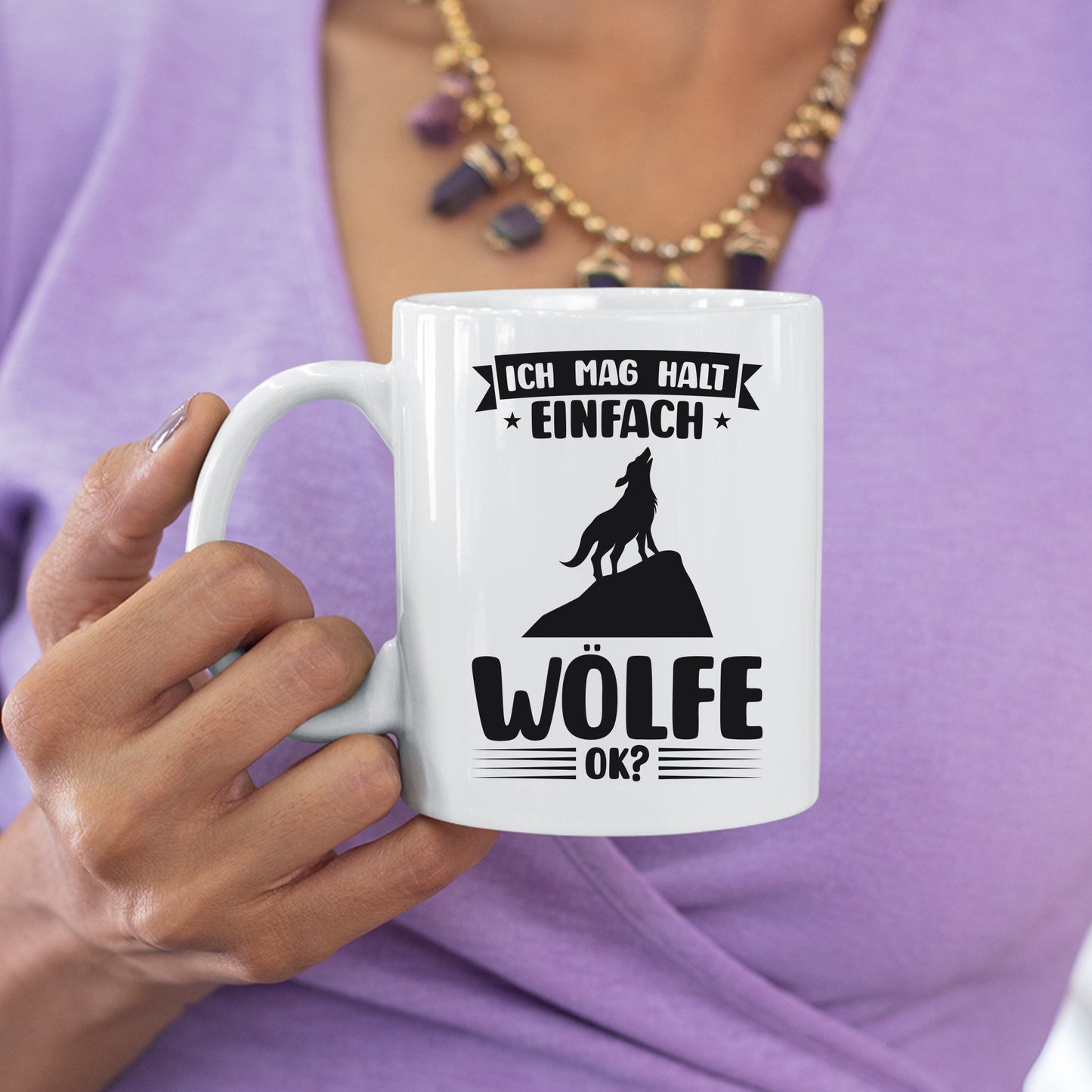 Wölfe Tasse | ich mag halt einfach Wölfe ok? |