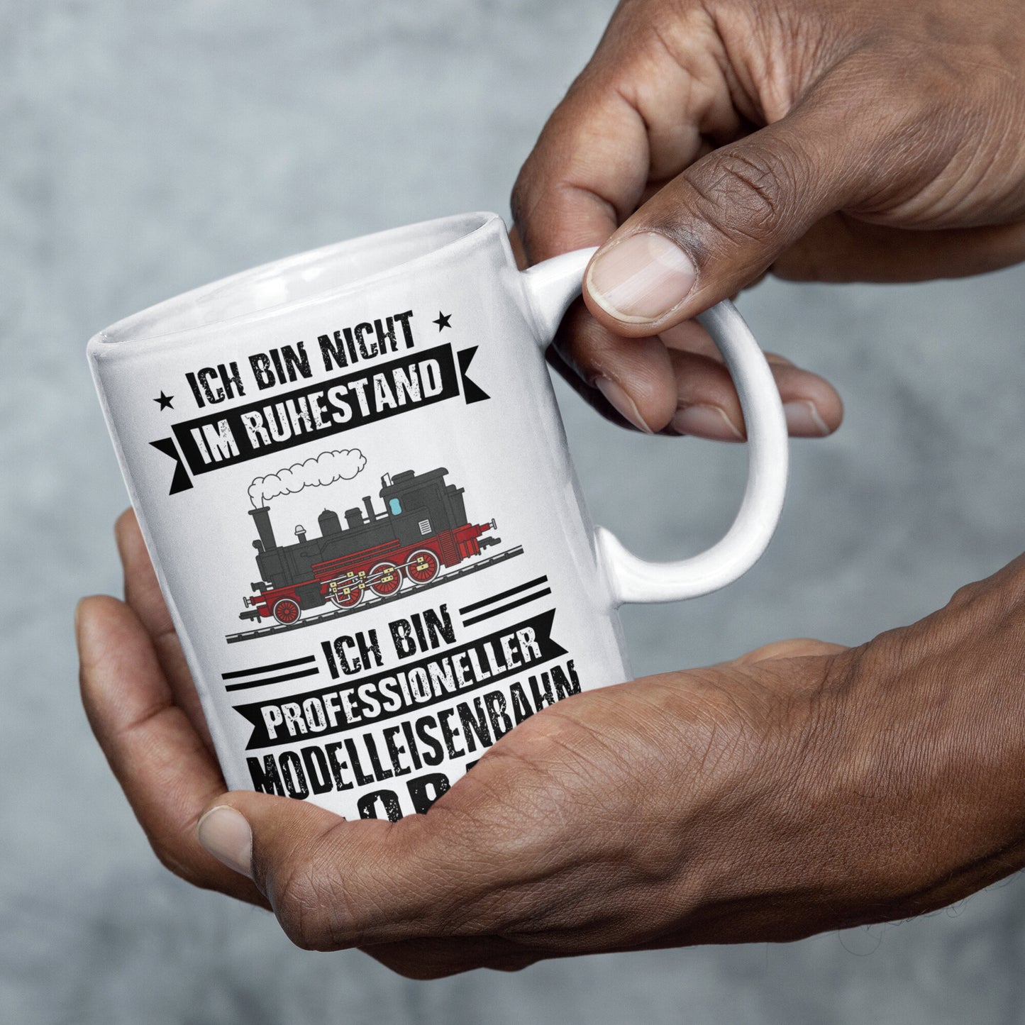 Eisenbahn ZUg Tasse | ich bin professionaller Modelleisenbahn Opa