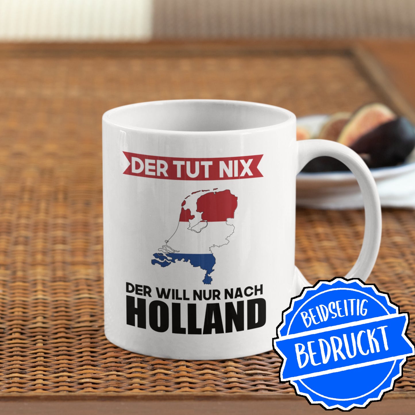 Holland Tasse hollandische Geschenk Hollandische Flagge der tut nix