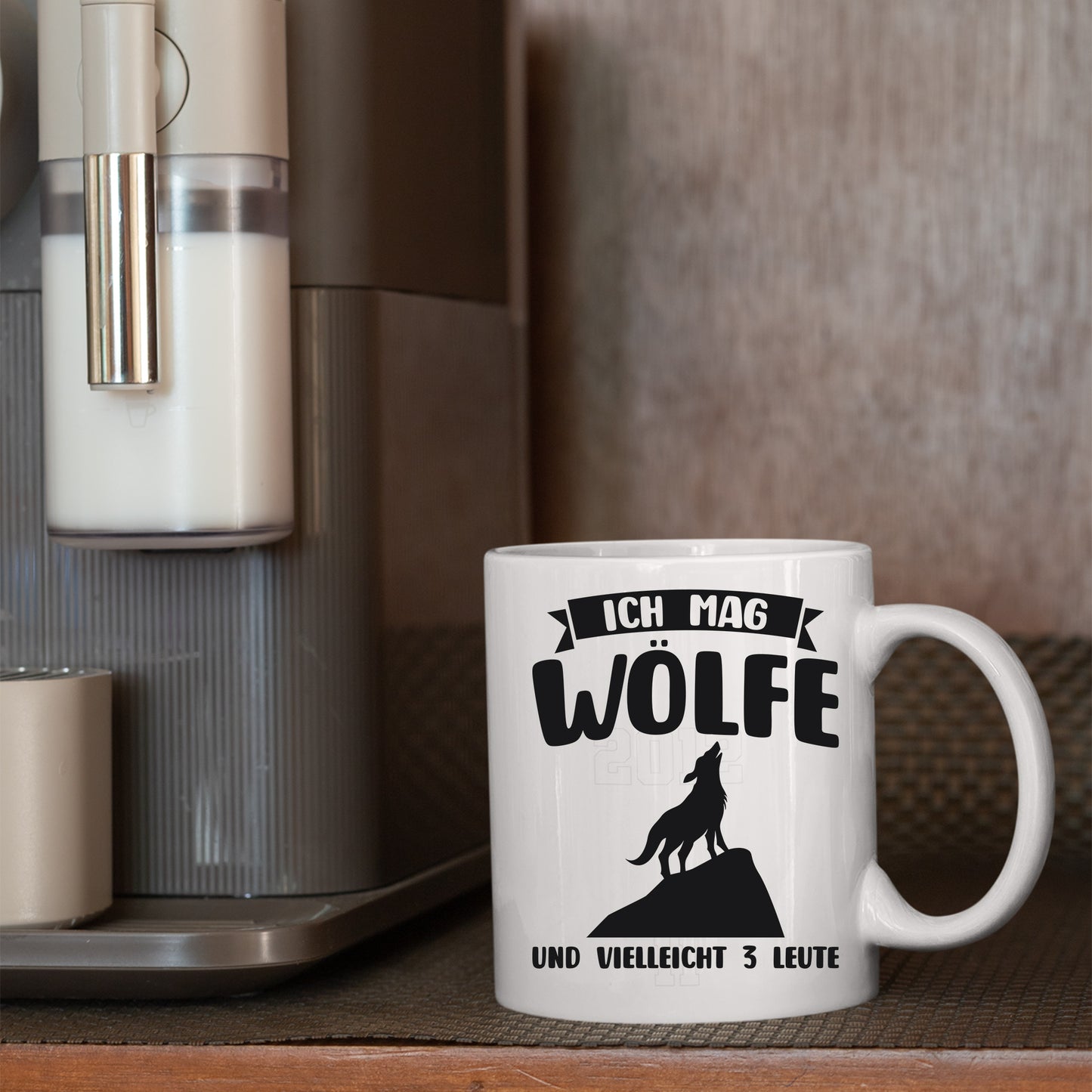 Wölfe Tasse | ich mag Wölfe und vielleicht 3 Leute |