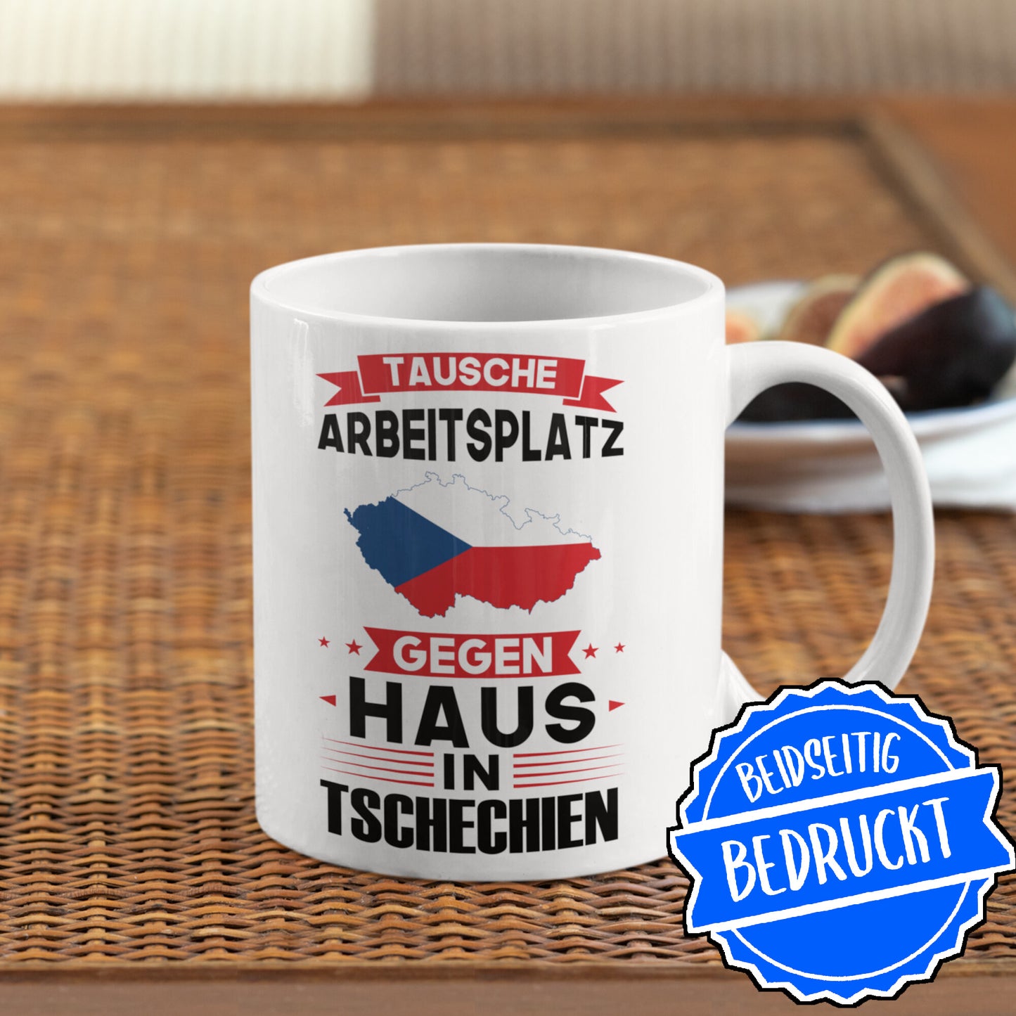 Tschechien Tasse | tausche Arbeitsplatz gegen Haus in Tschechien | Tschechisch