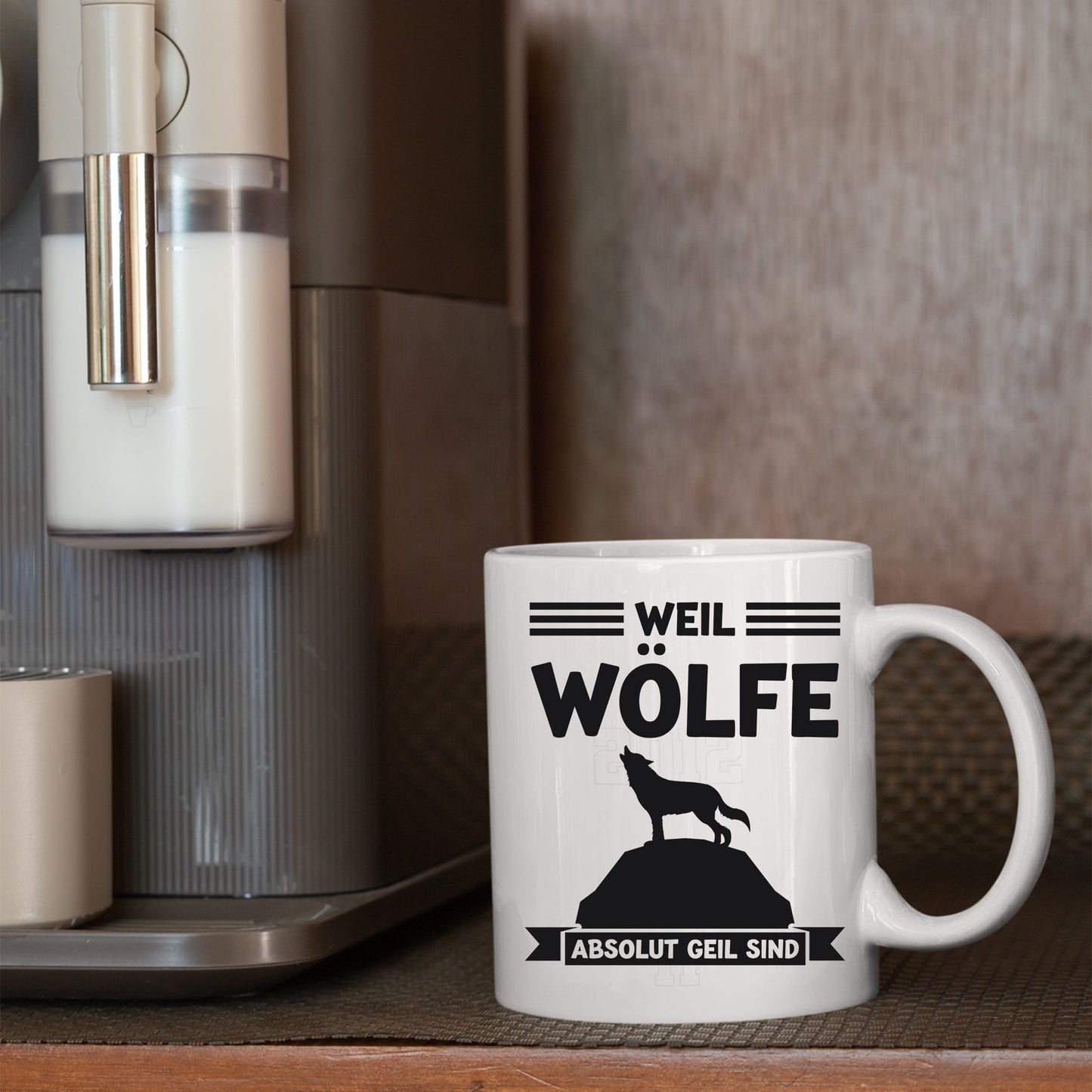 Wölfe Tasse | weil Wölfe absolut geil sind |