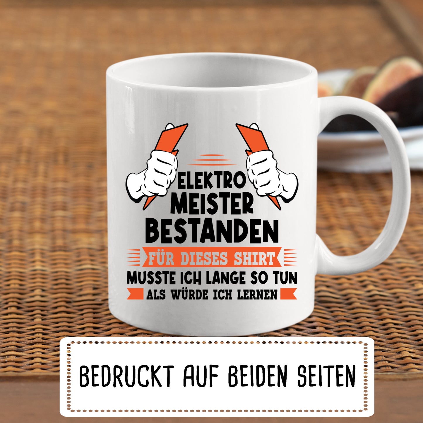 Elektriker Tasse | Elektro meister bestanden |