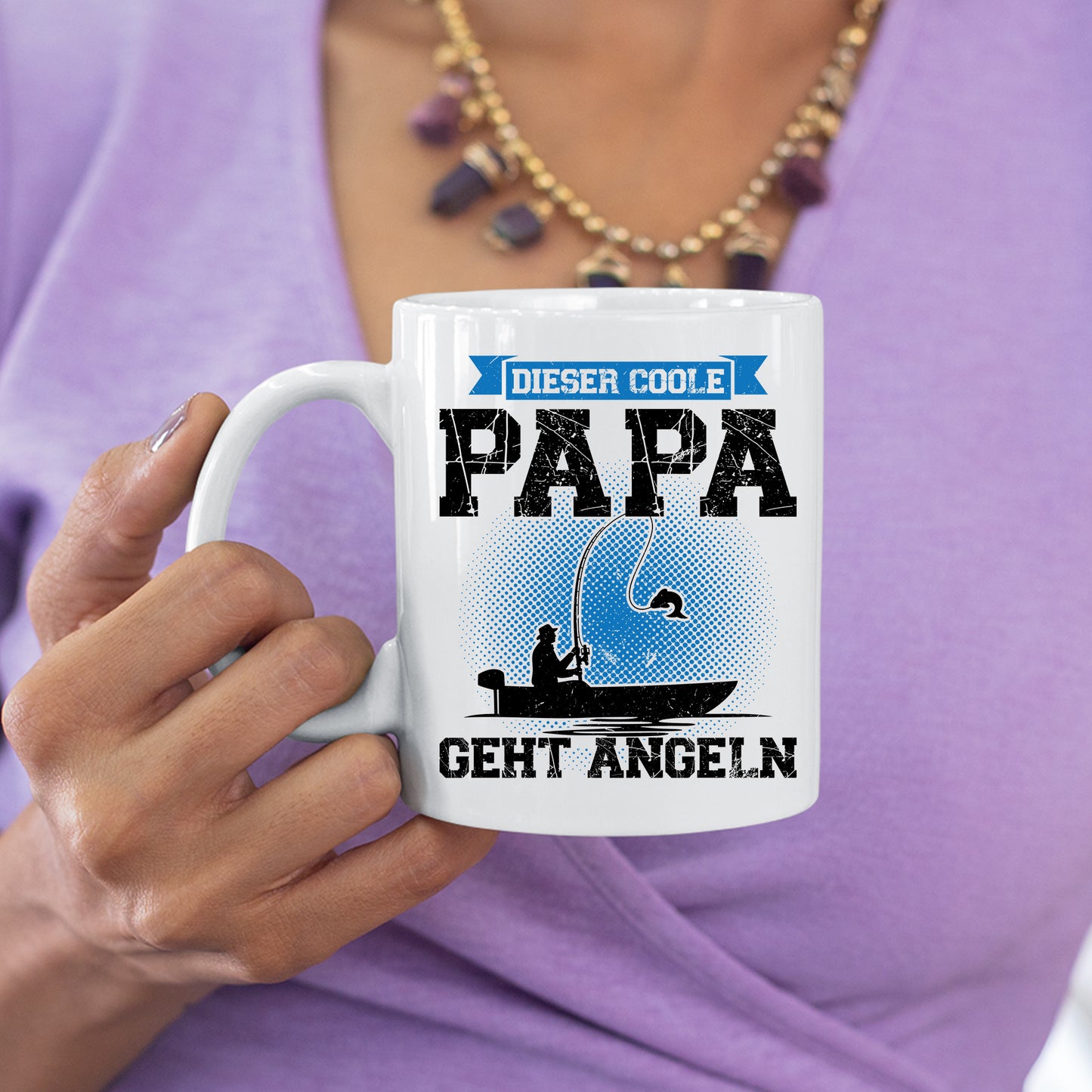 Angeln Tasse | dieser coole Papa geht Angeln |