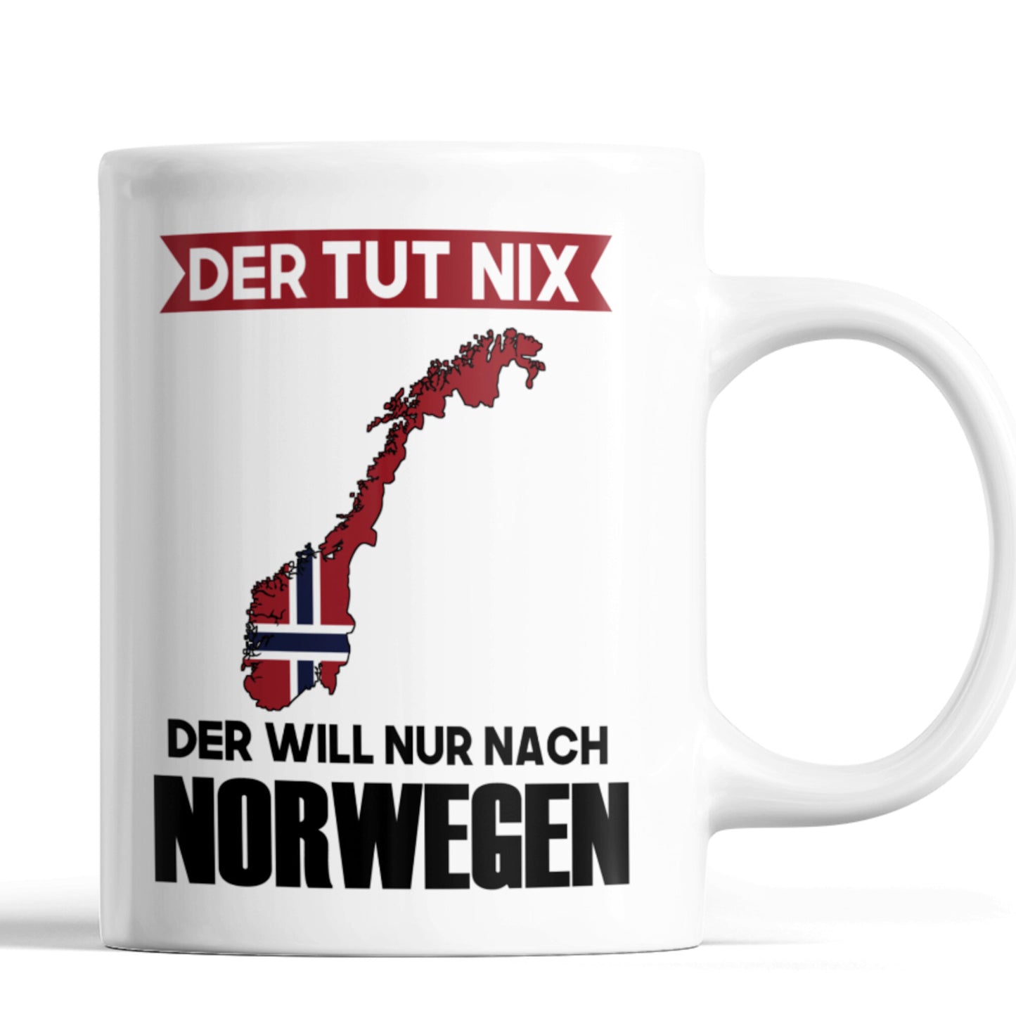 Norwegen Tasse Norwegische Geschenk Norwegische Flaggeder tut nix