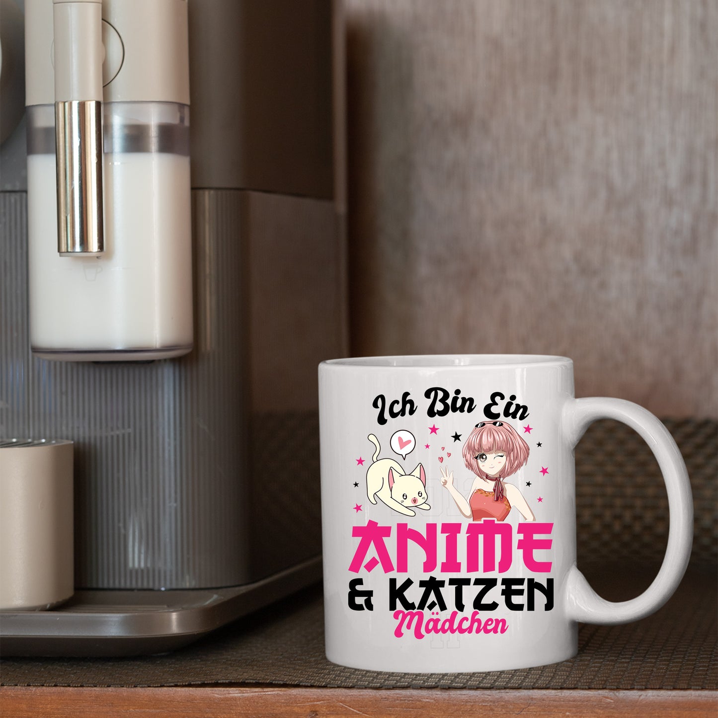 Anime Tasse | ich bin ein Anime & Katzen Mädchen |