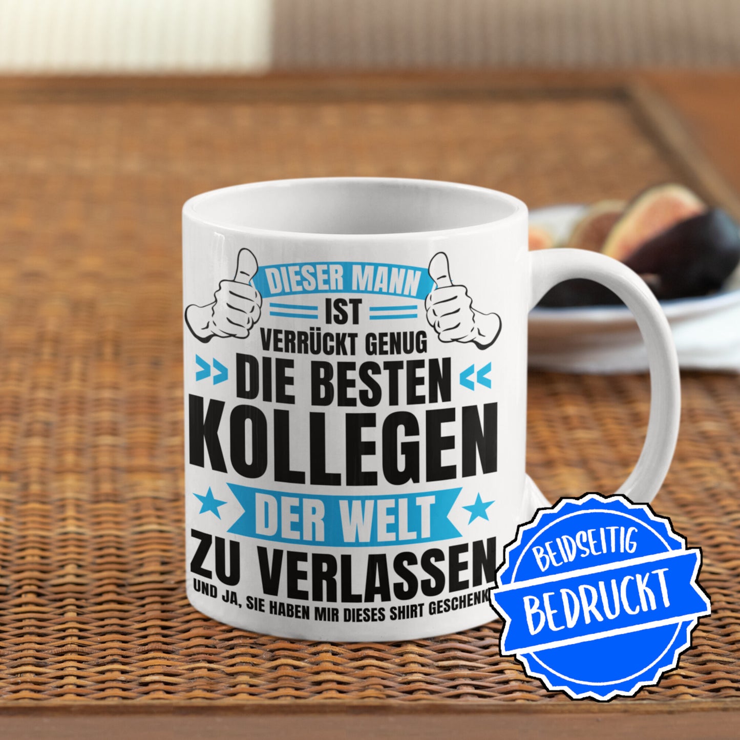 Kollege Tasse | dieser Mann ist verrückt genug die besten Kollegen der Welt