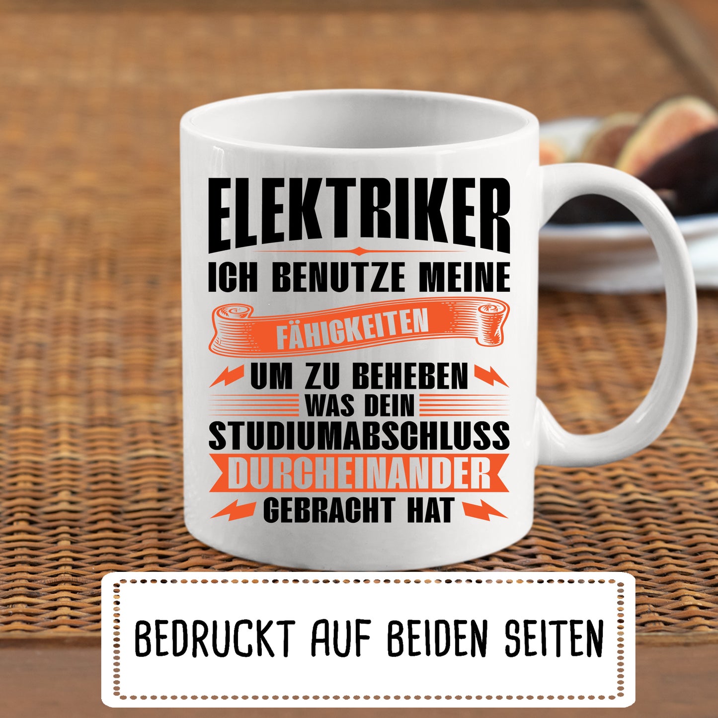 Elektriker Tasse | Elektriker ich benutze meine fähigkeiten um zu beheben |
