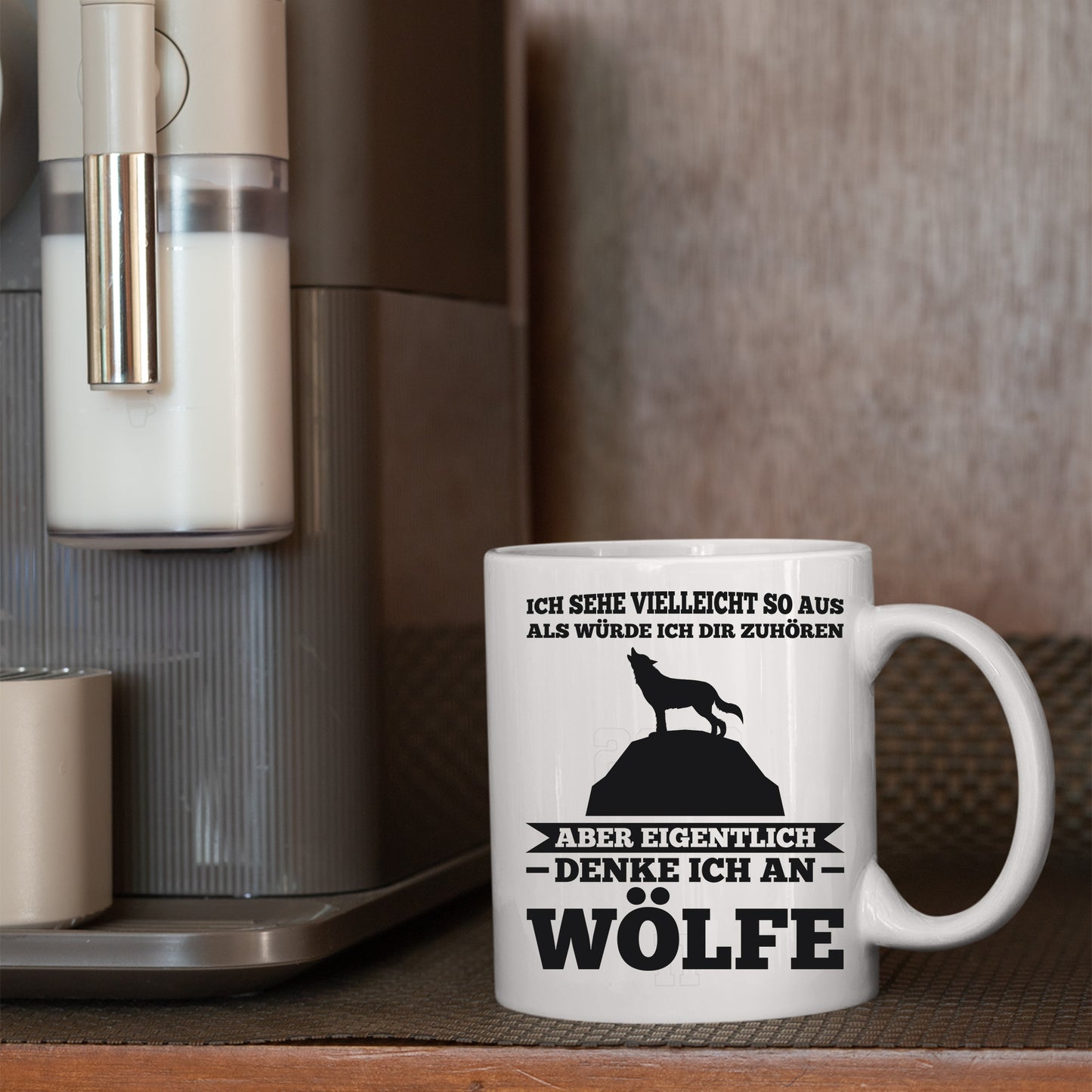 Wölfe Tasse | denke ich an Wölfe |