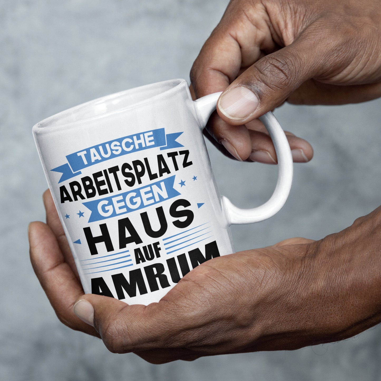 Amrum Tasse | tausche Arbeitsplatz gegen Haus in Amrum Norddeutsch
