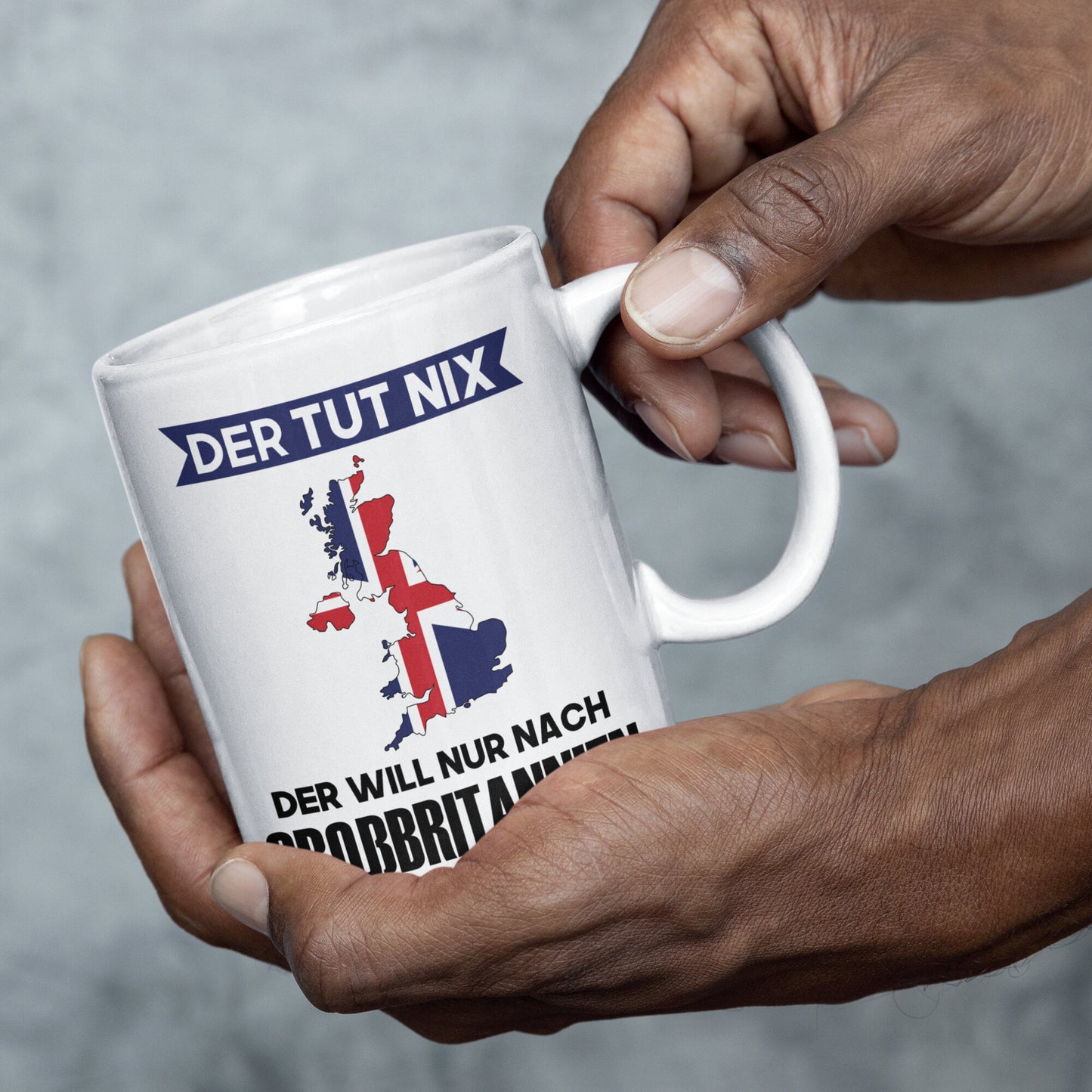 Grossbritannien Tasse Britisches Geschenk der tut nix