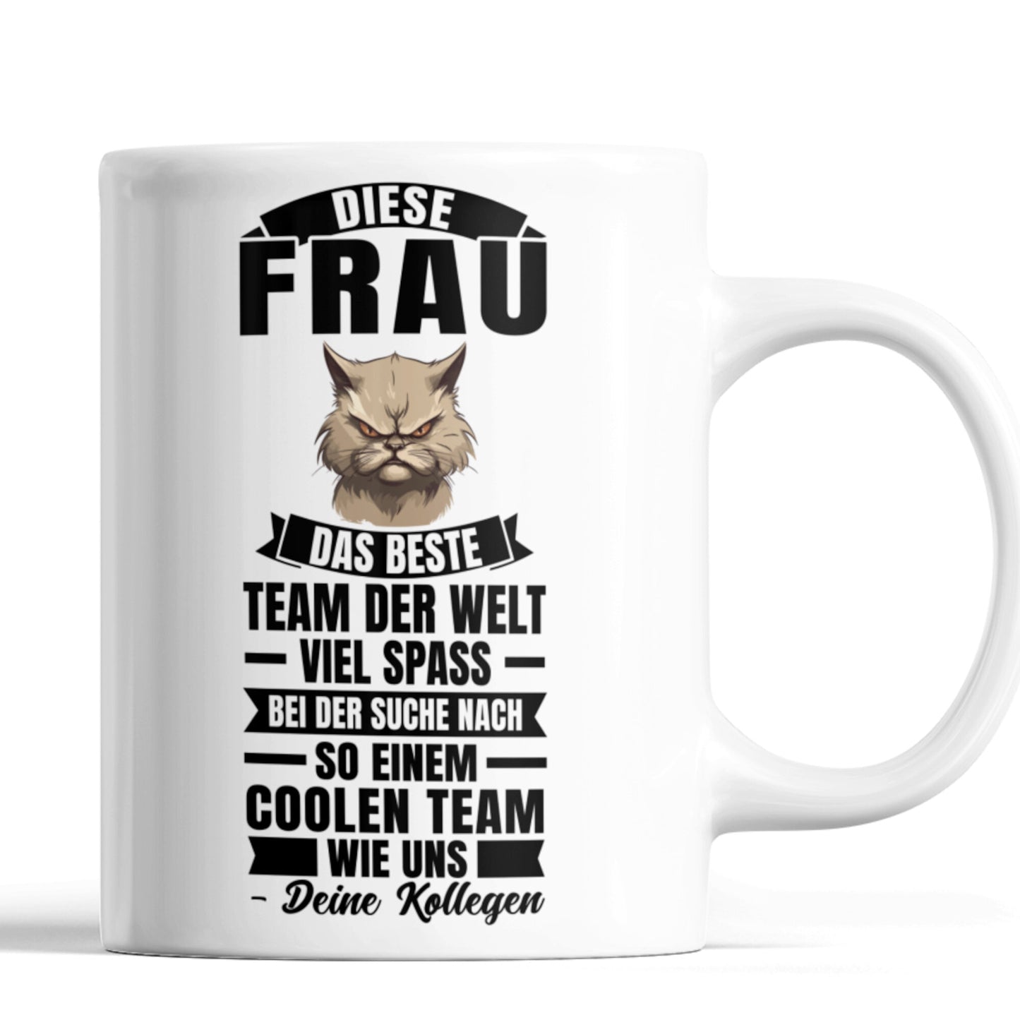 Kollegin Katze Tasse | diese Frau das beste Team der Welt Kollegenabschied Jobwechsel