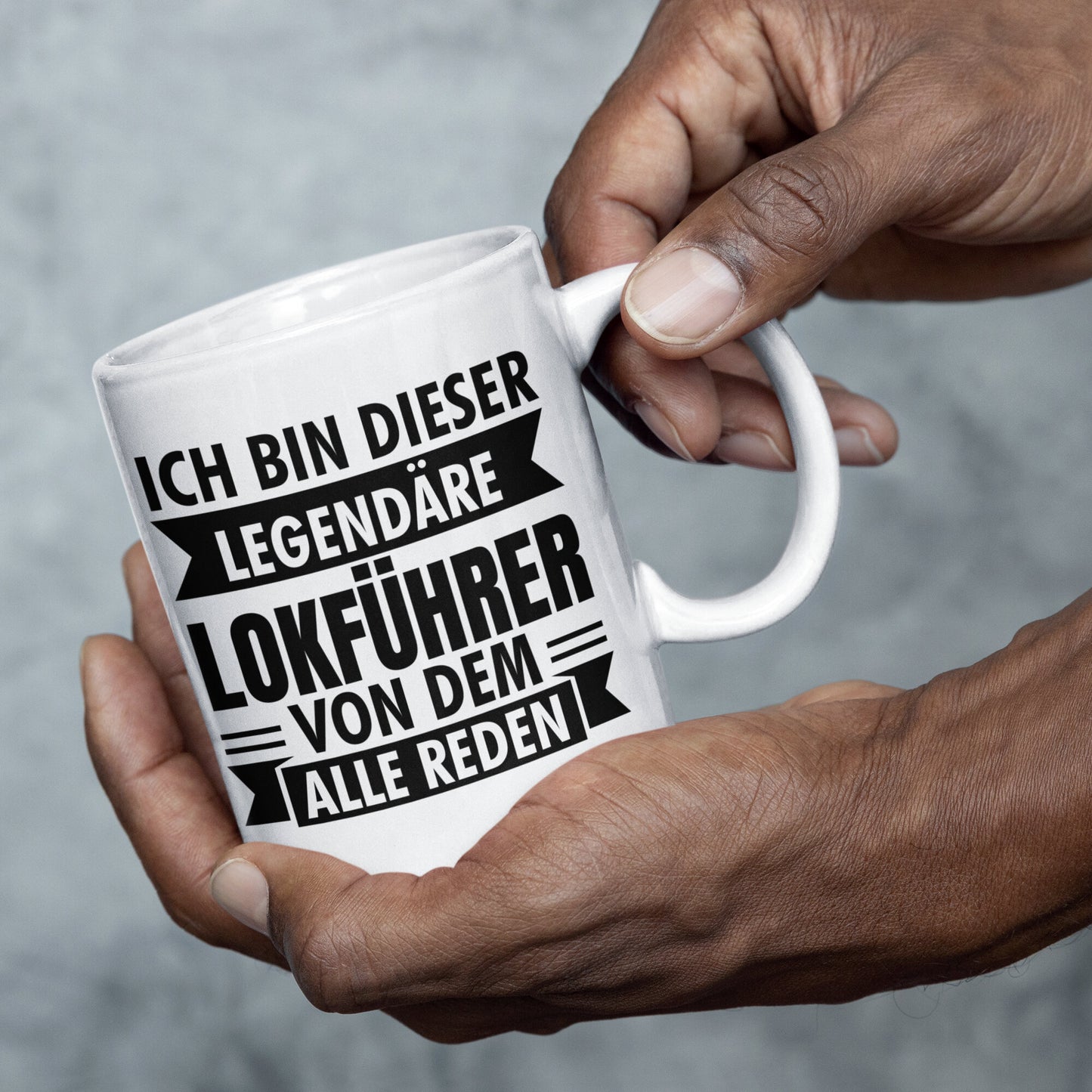 Lokführer Tasse | ich bin dieser legendärer Lokführer Eisenbahner