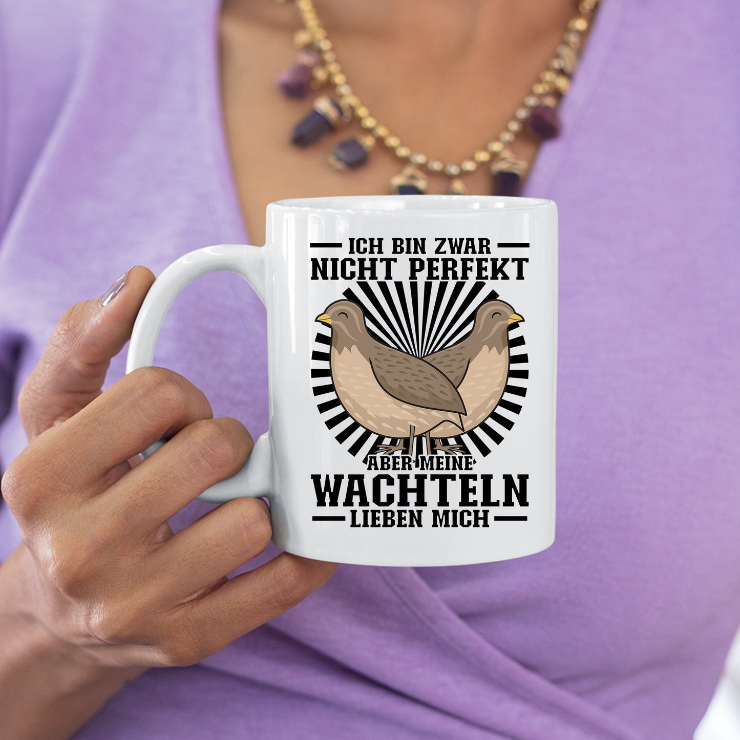 Wachteln Tasse | meine Wachteln lieben mich |