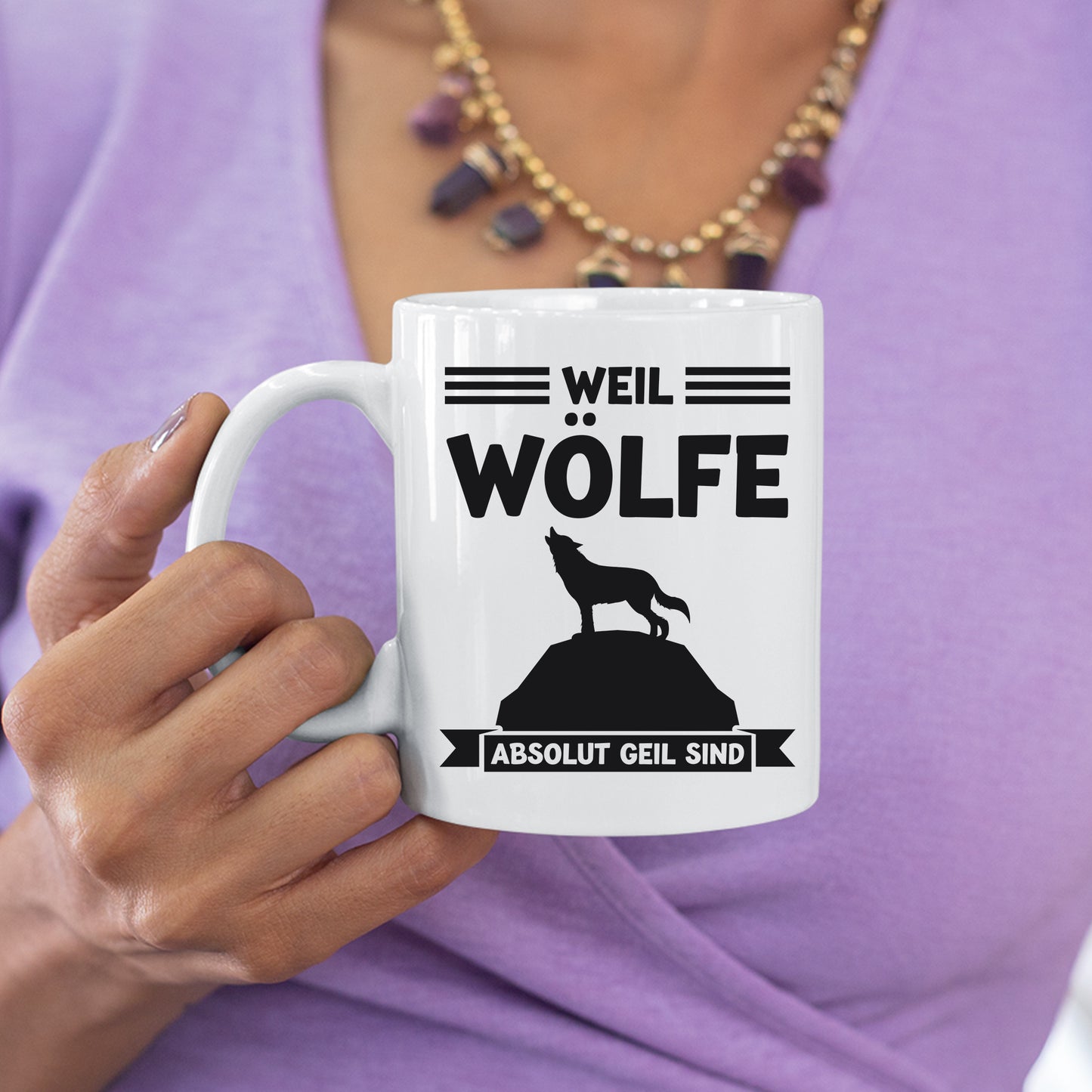 Wölfe Tasse | weil Wölfe absolut geil sind |