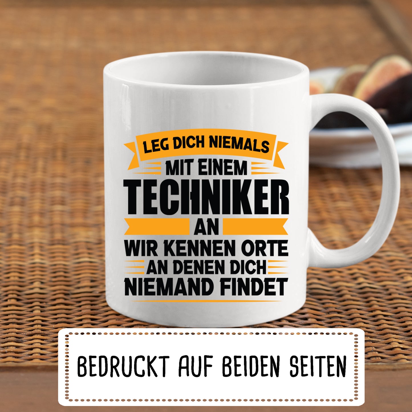 Techniker Tasse | leg dich niemals mit einem ich bin Techniker an |