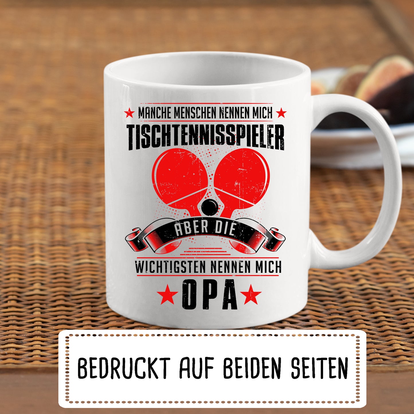 Tischtennis Tasse | manche Menschen nennen mich Tischtennisspieler |
