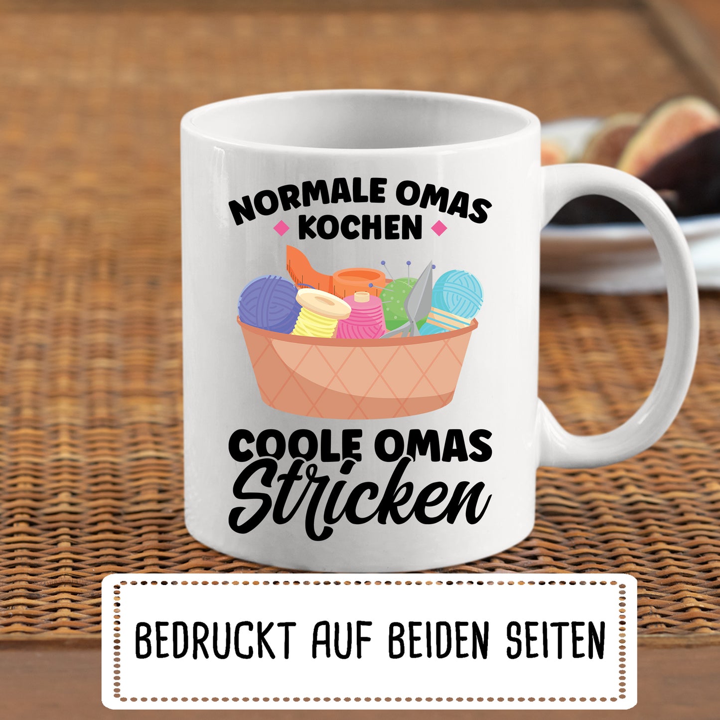 Strick Tasse | normale Omas kochen coole Omas Stricken |