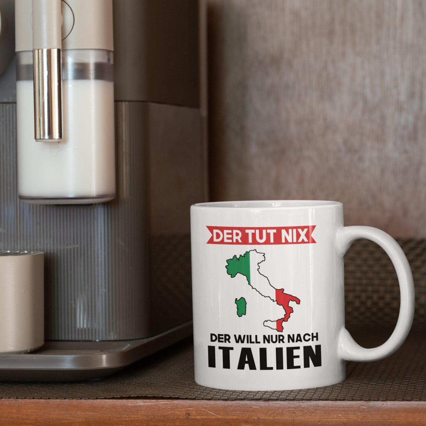 Italien Tasse Italienisches Geschenk Italienischen Flaggeder tut nix