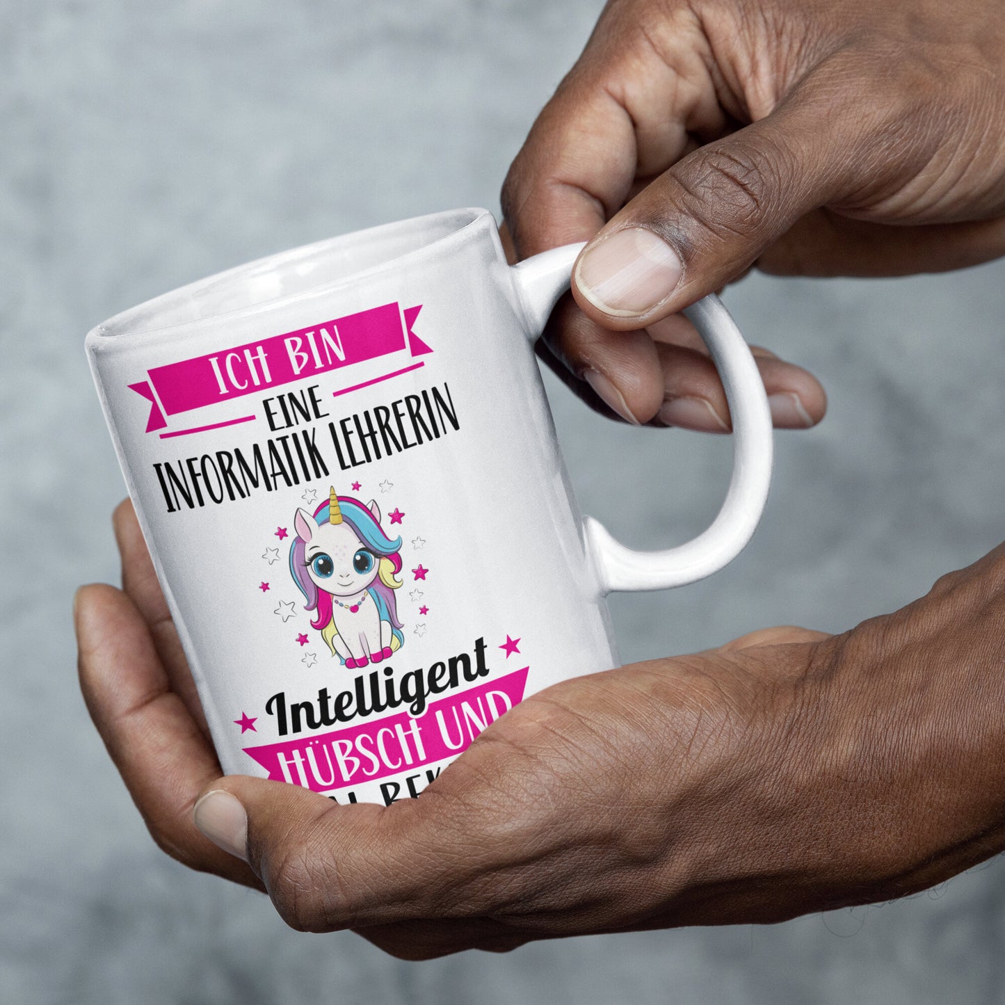 Informatik Lehrerin Tasse | ich bin eine Informatik Lehrerin intelligent hübsch