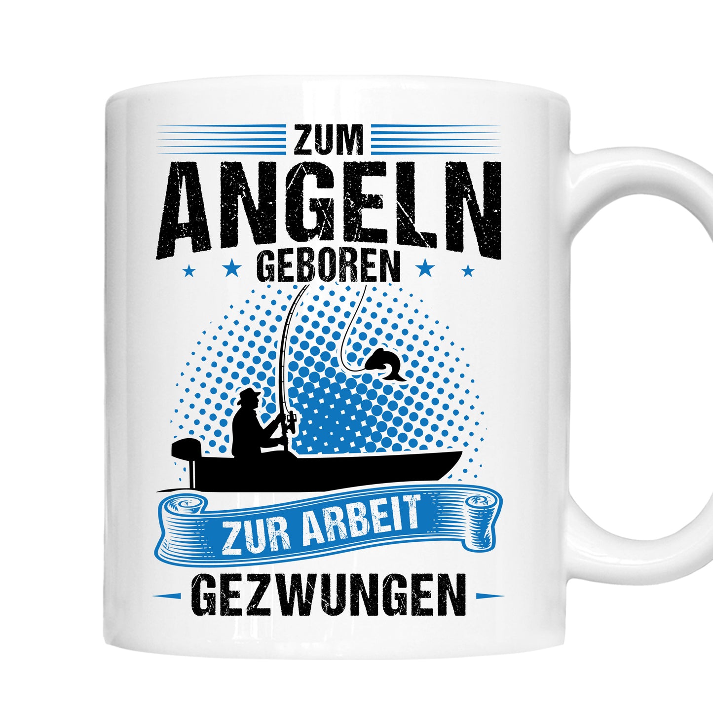 Angeln Tasse | zum Angeln geboren |