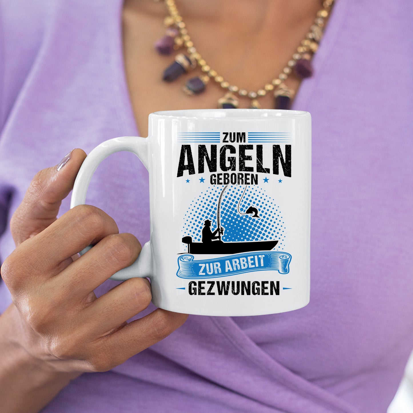 Angeln Tasse | zum Angeln geboren |