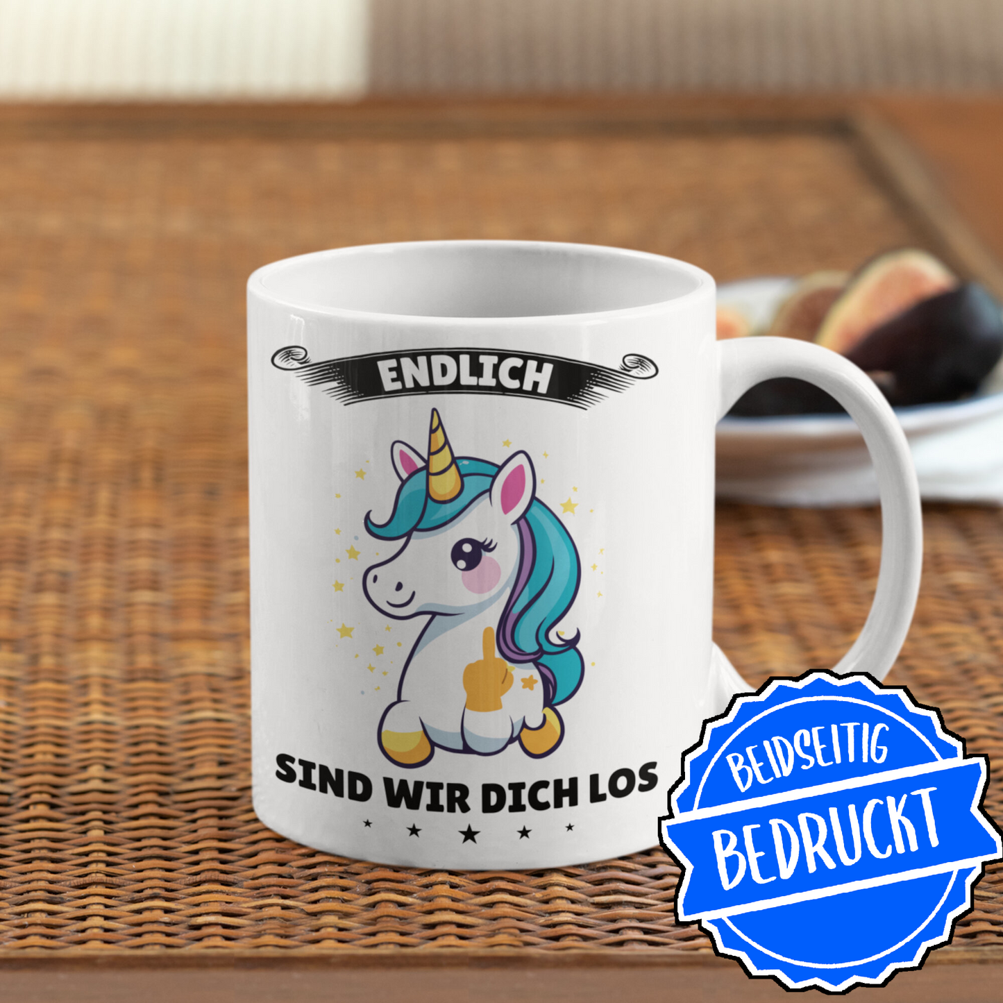 Kollegin Tasse | endlich sind wir dich los Jobwechsel Abschiedsgeschenk
