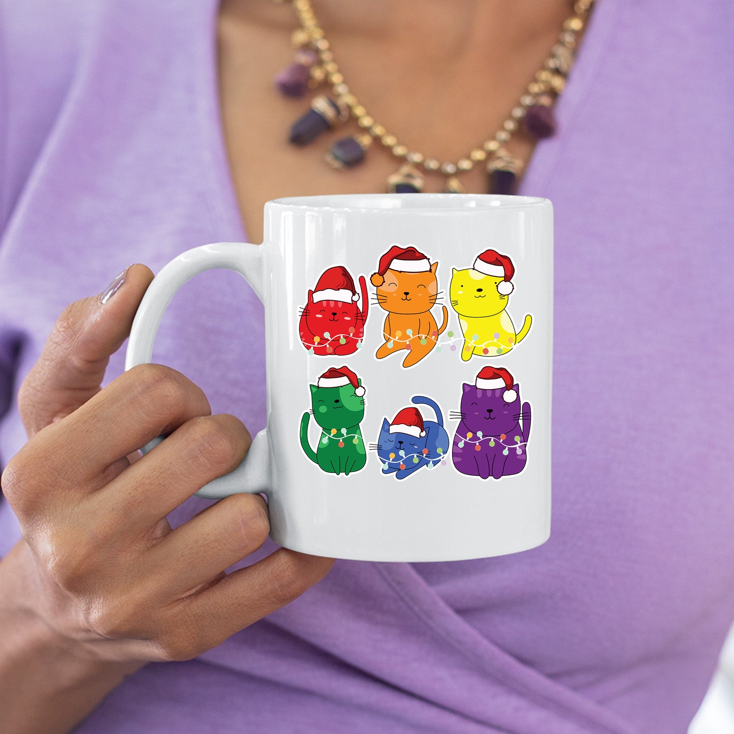Weihnachten Tasse | Weihnachten Katzen |