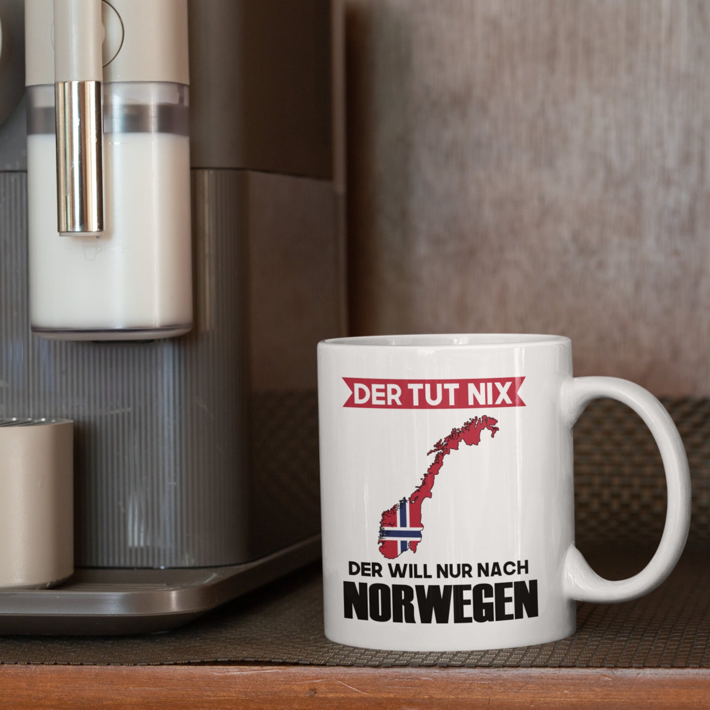 Norwegen Tasse Norwegische Geschenk Norwegische Flaggeder tut nix