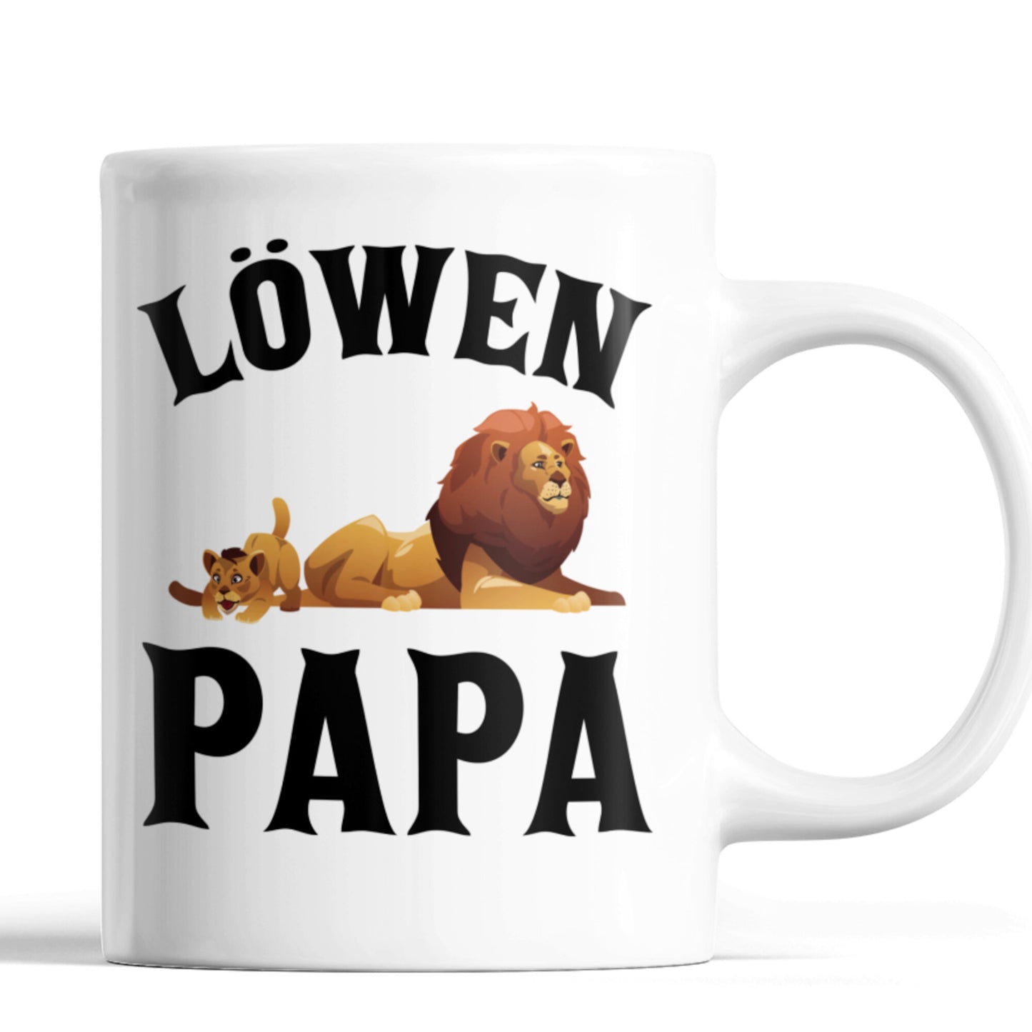 Löwen Papa Tasse Papa Geschenk Vater Tasse Löwen Vater