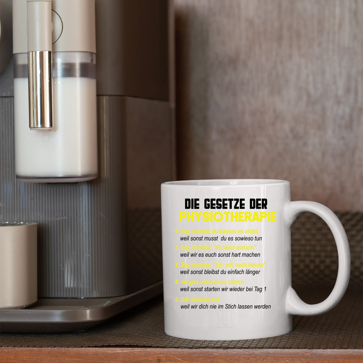 Physiotherapeuten Tasse |die gesetze der Physiotherapie |