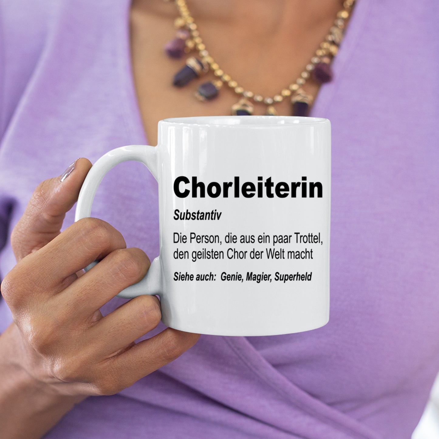 Dirigent Tasse | Chorleiterin Person, die aus paar Trottel |