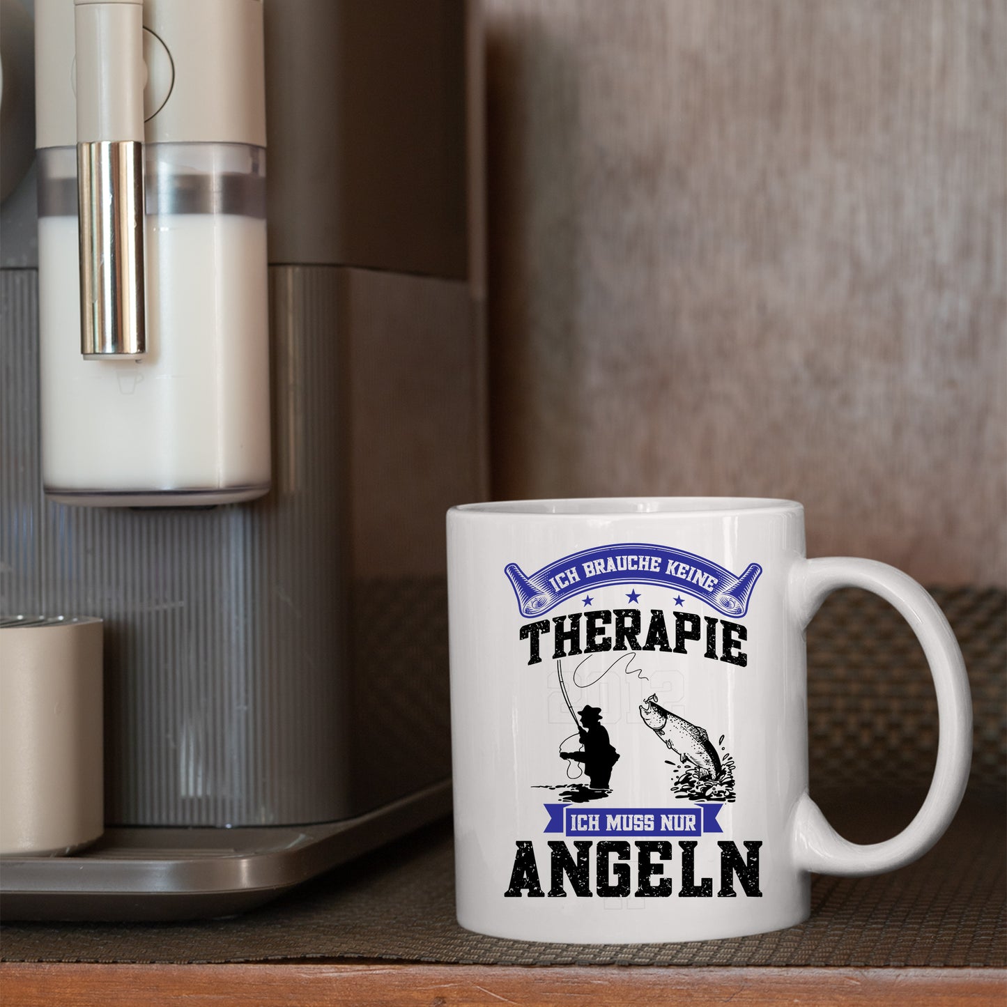 Angeln Tasse | ich brauche keine Therapie ich muss nur angeln |