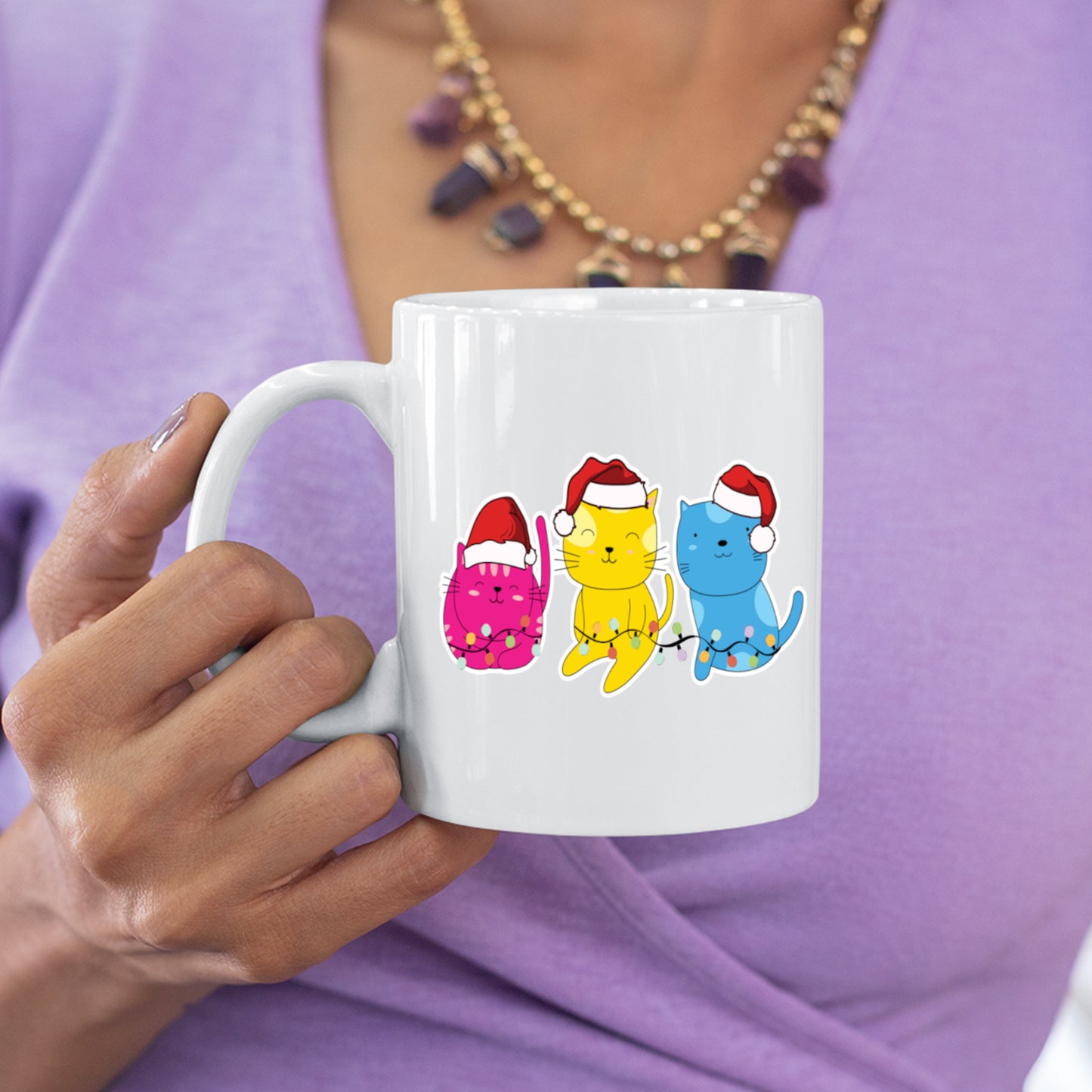 Weihnachten Tasse | Weihnachten Katzen |