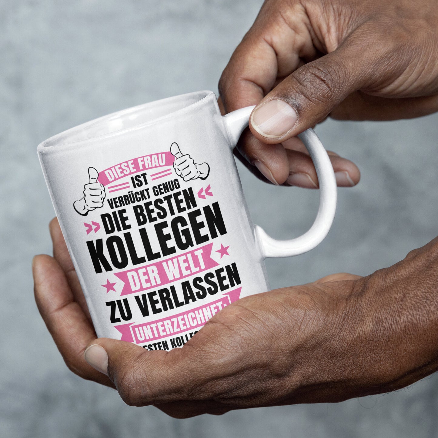 Kollegin Tasse | diese Frau ist verrückt genug die besten Kollegen der Welt