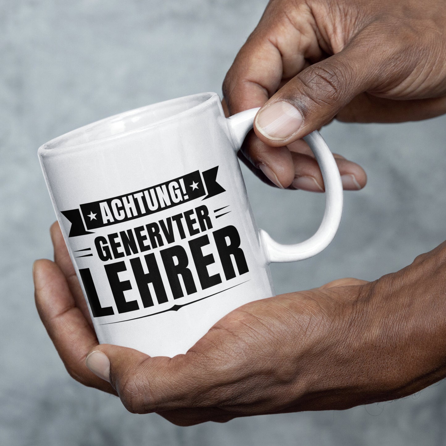 Lehrer Tasse | Achtung! genervter Lehrer