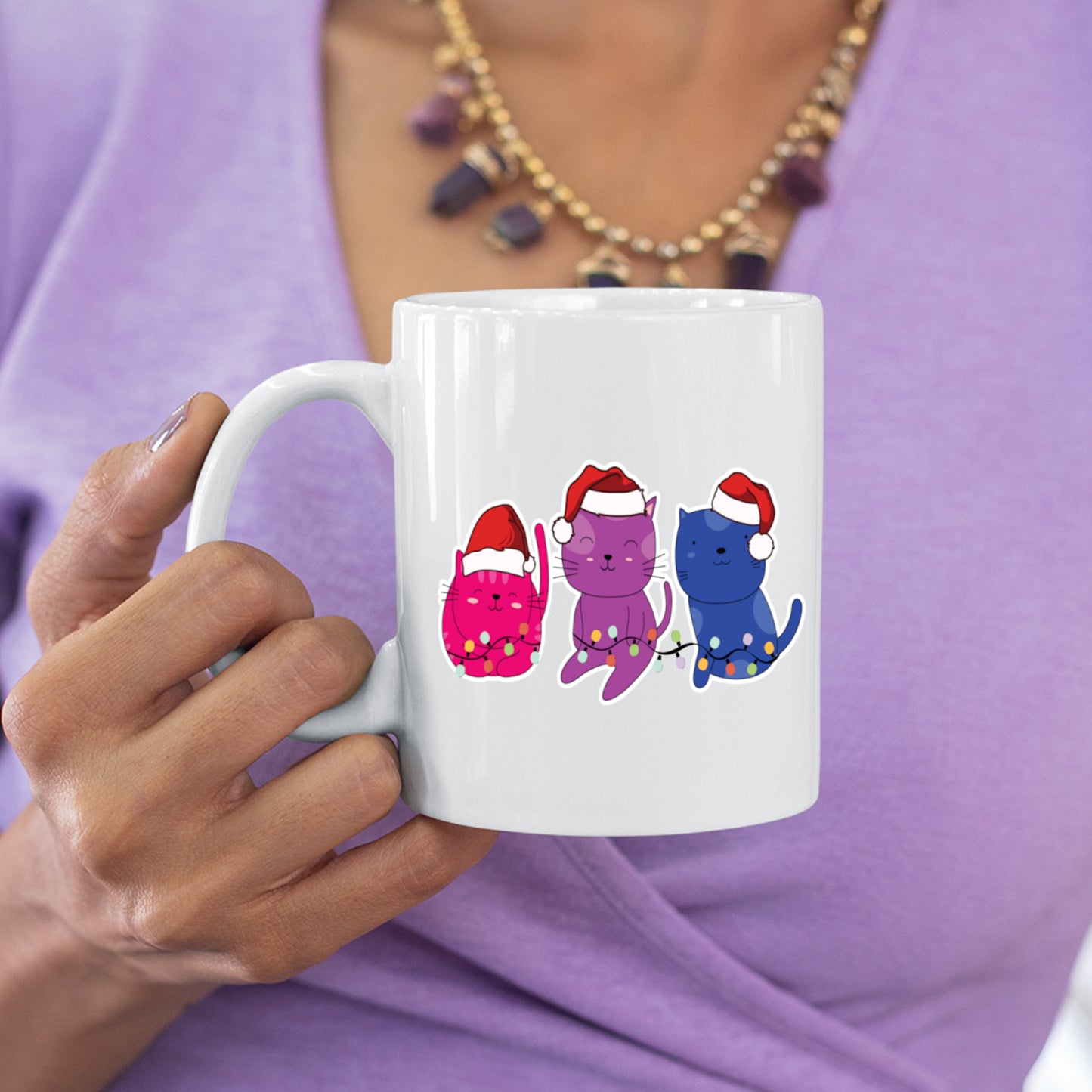 Weihnachten Tasse | Weihnachten Katzen |