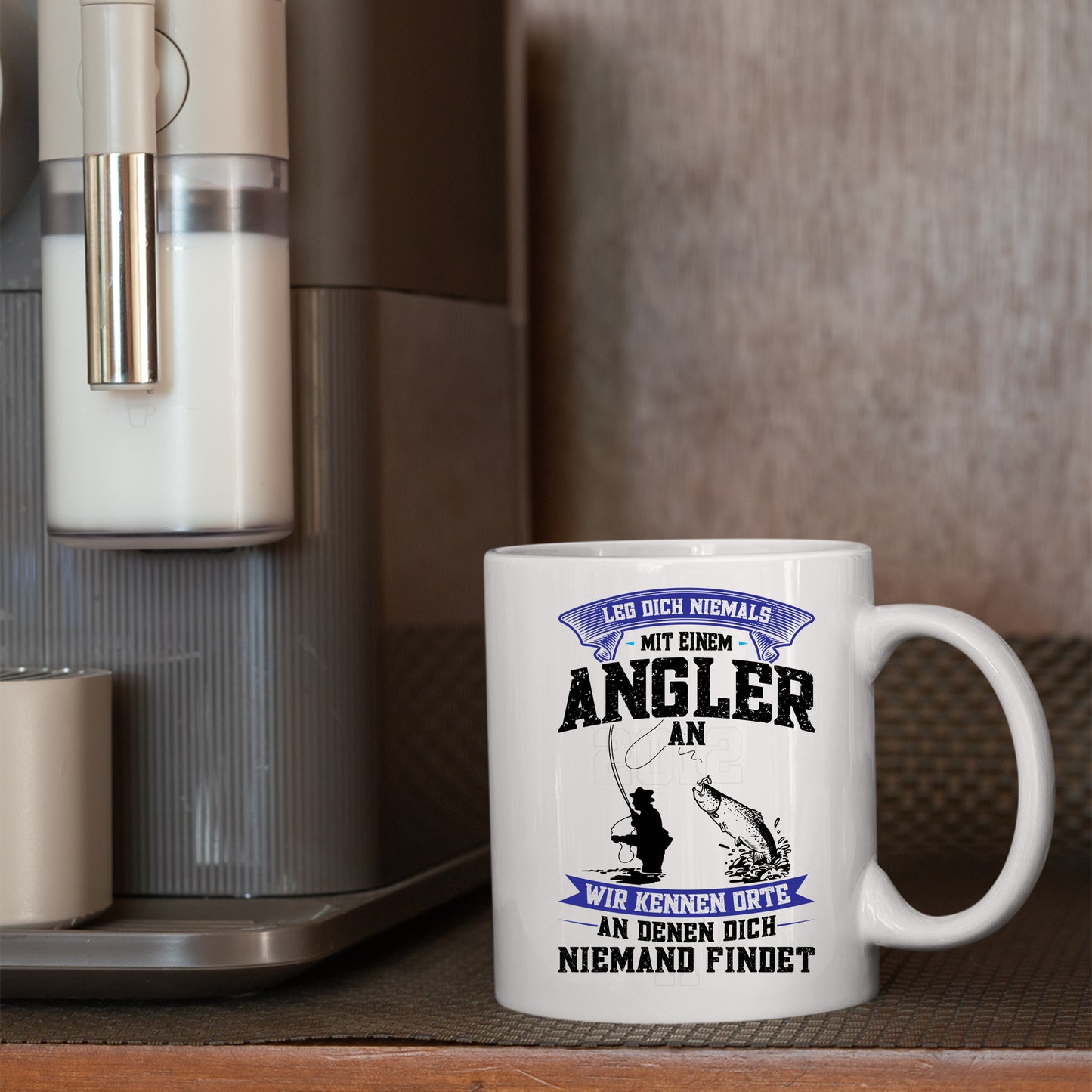 Angeln Tasse | leg dich niemals mit einem Angeln an |