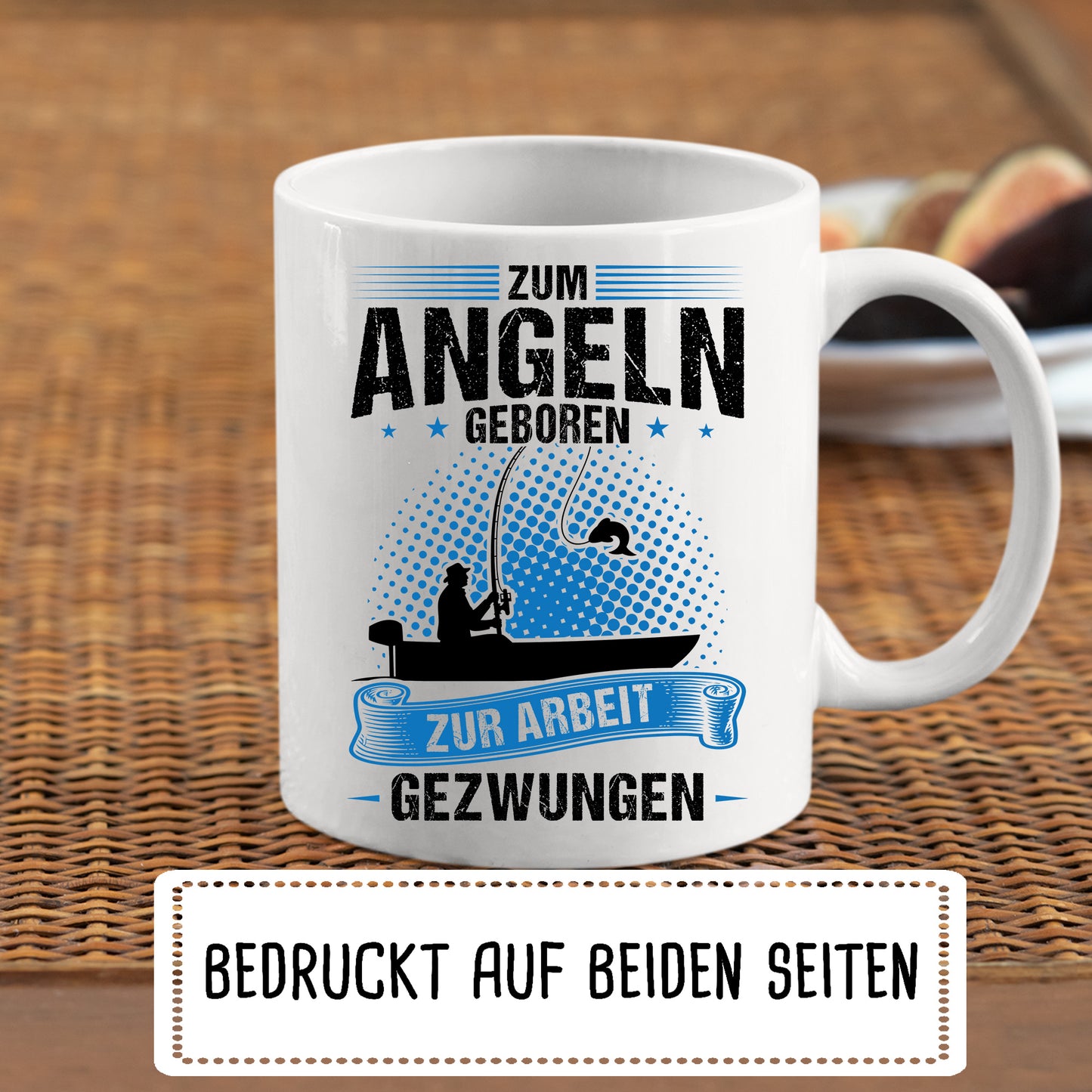 Angeln Tasse | zum Angeln geboren |