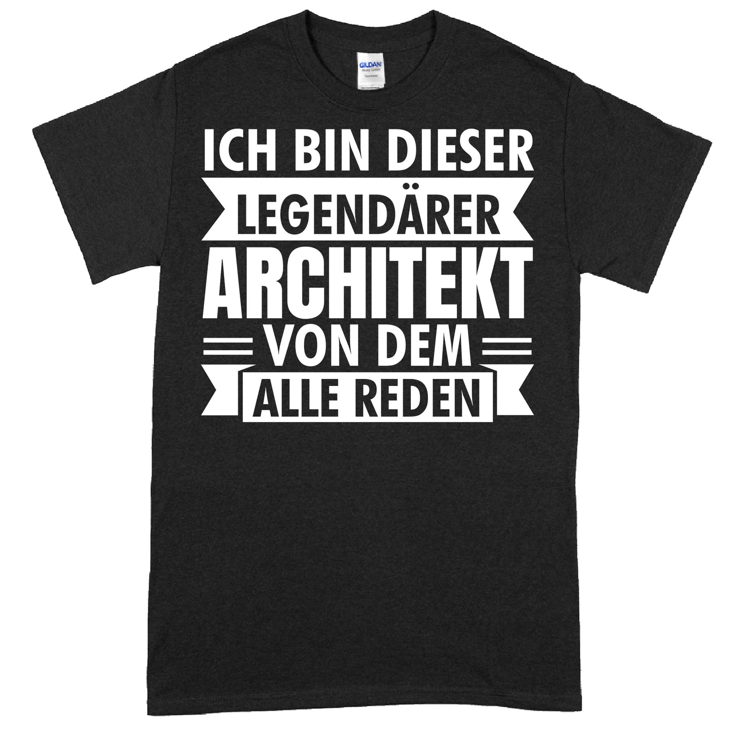 Architekt Shirt mit der Aufschrift "Ich bin dieser legendäre Designer" als Geschenkidee.