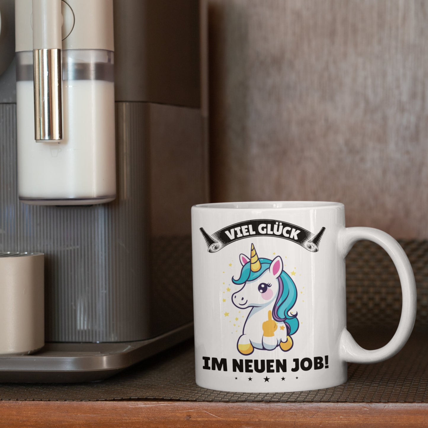 Kollegin Tasse | viel Glück im neuen Job! Jobwechsel Abschiedsgeschenk