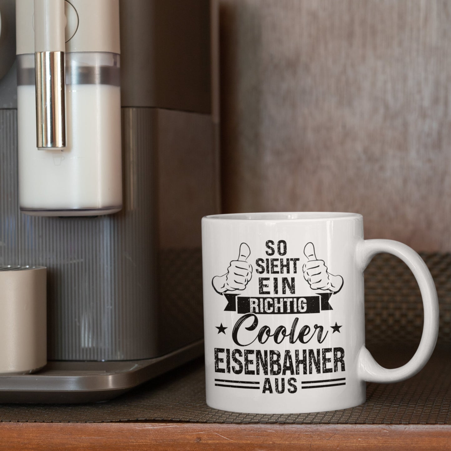 Eisenbahner Tasse | so sieht ein richtig cooler Eisenbahner aus